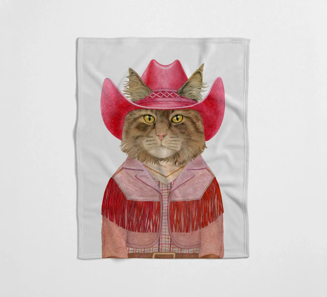 Carnaval kat fleecedeken van Animal Crew