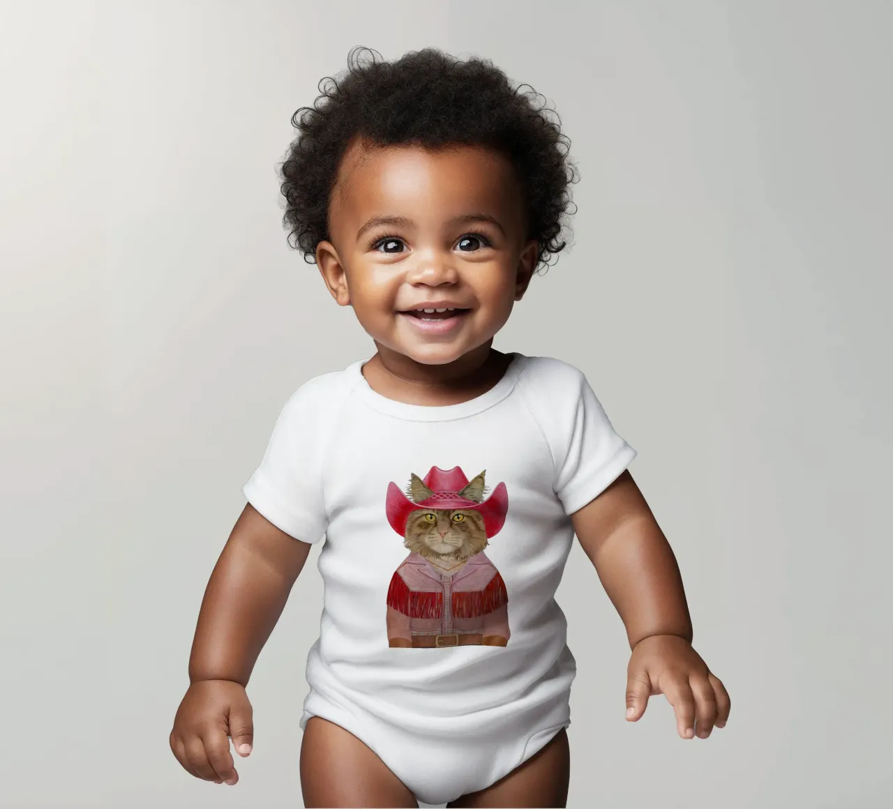 Gatto di Carnevale body neonato maniche corte da Animal Crew
