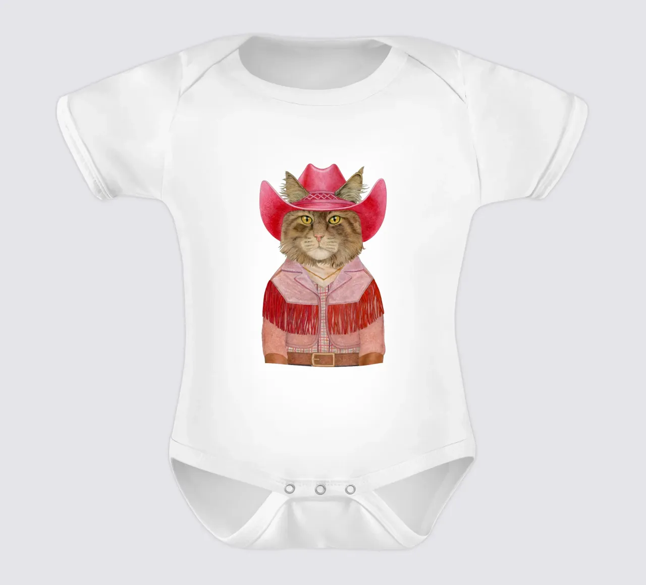 Gatto di Carnevale body neonato maniche corte da Animal Crew