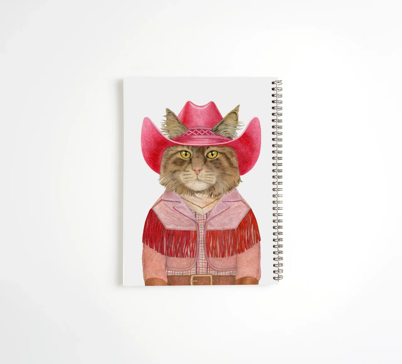 Carnaval kat notitieboek met spiraal van Animal Crew