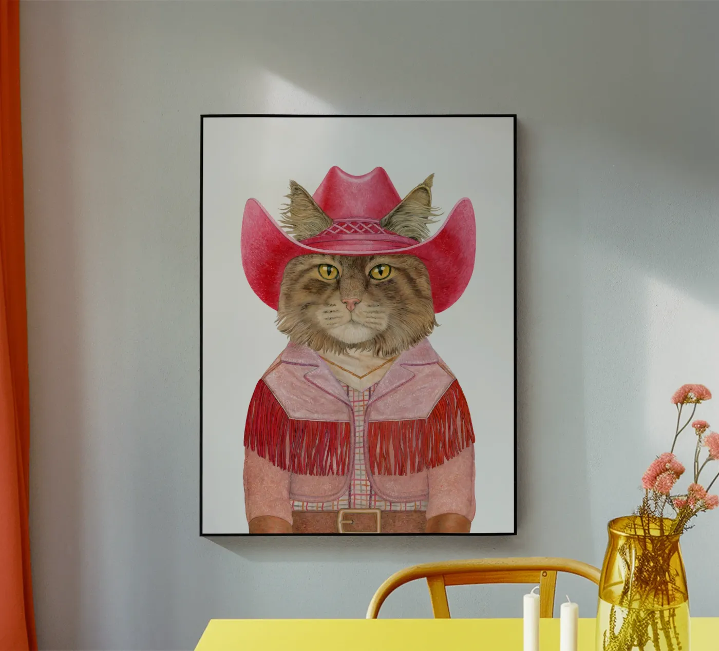 Carnaval kat acryl van Animal Crew