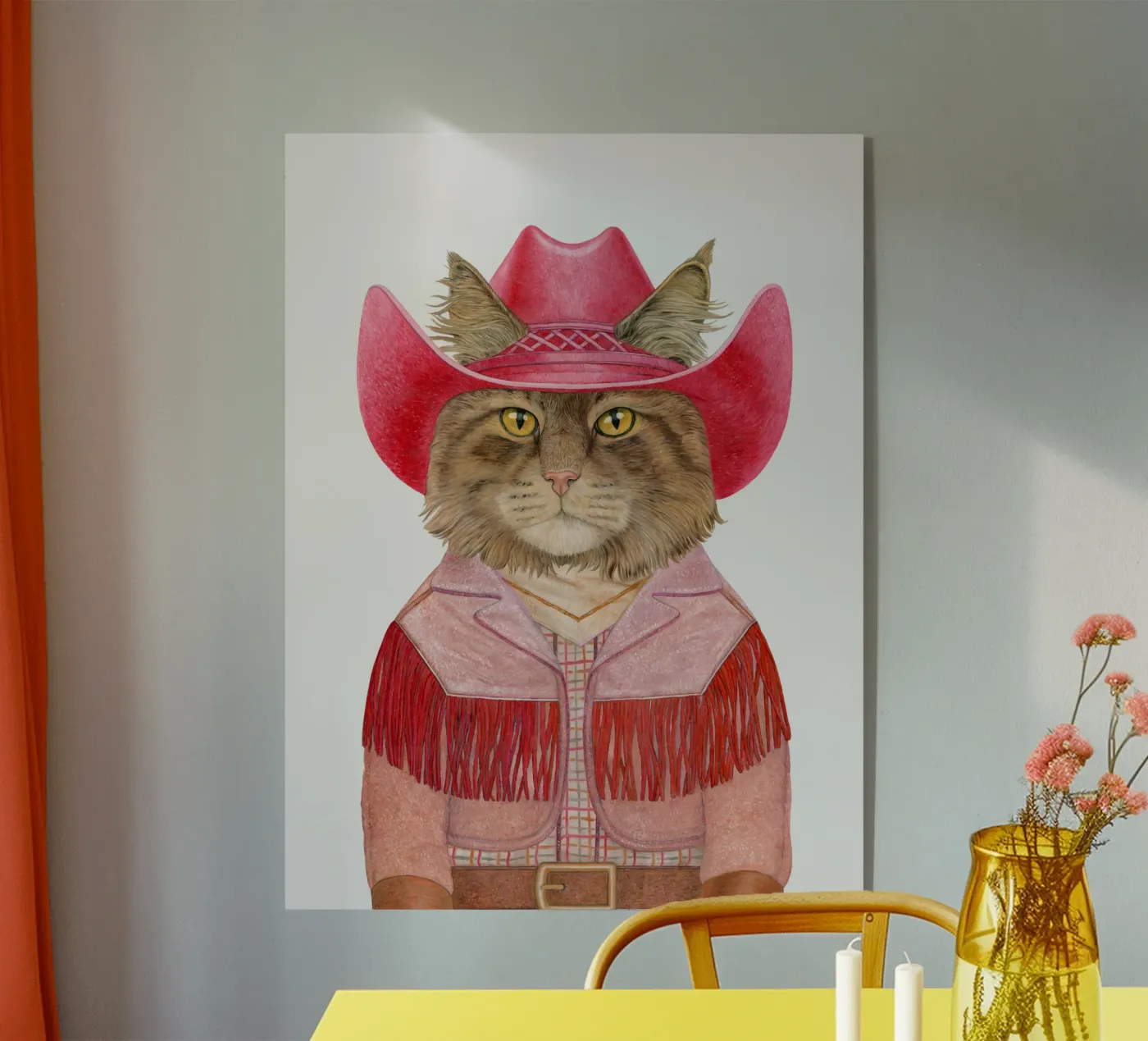 Carnaval kat acryl van Animal Crew