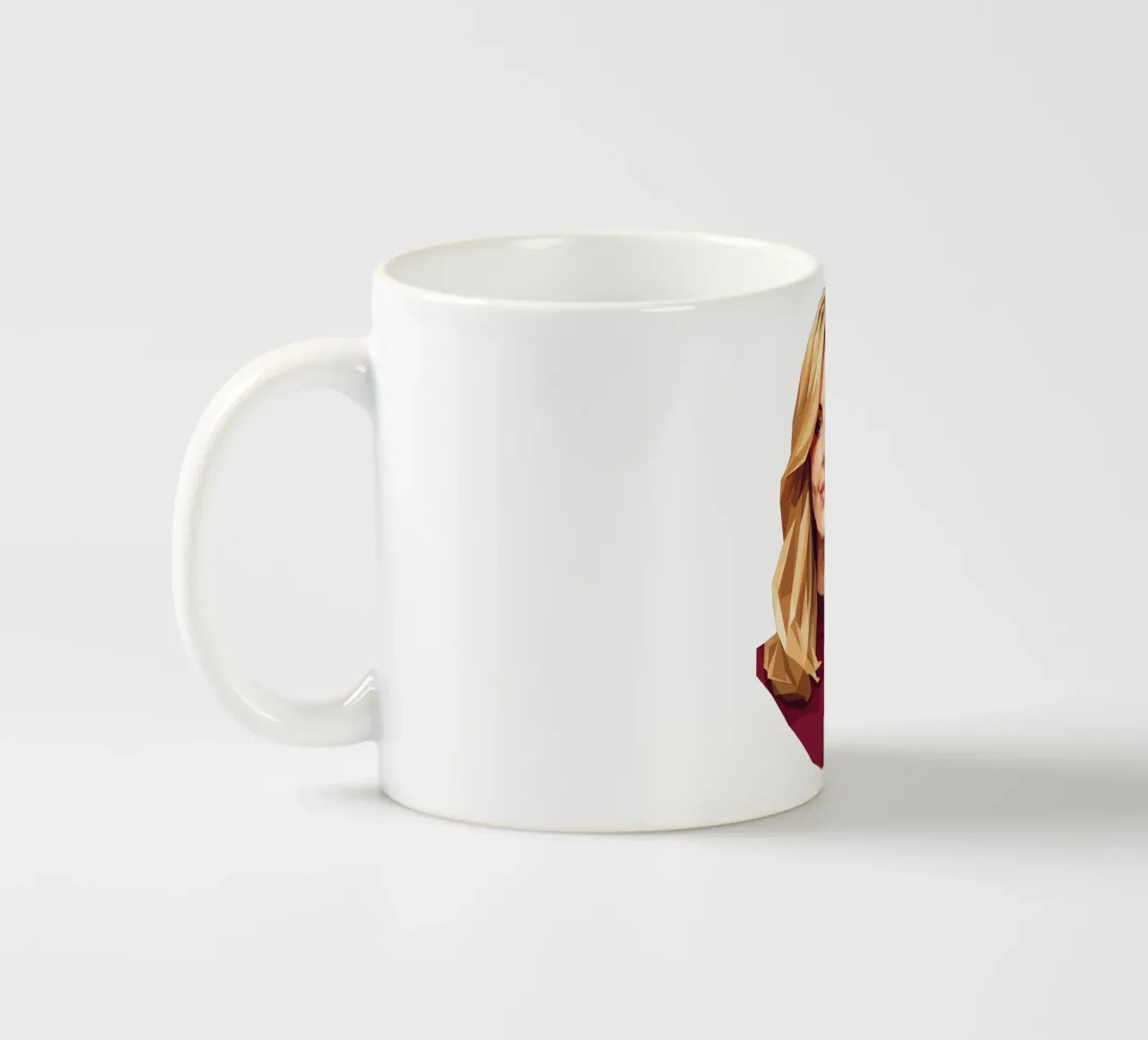 Charlize Theron Low Poly tazza in ceramica da Low Profile