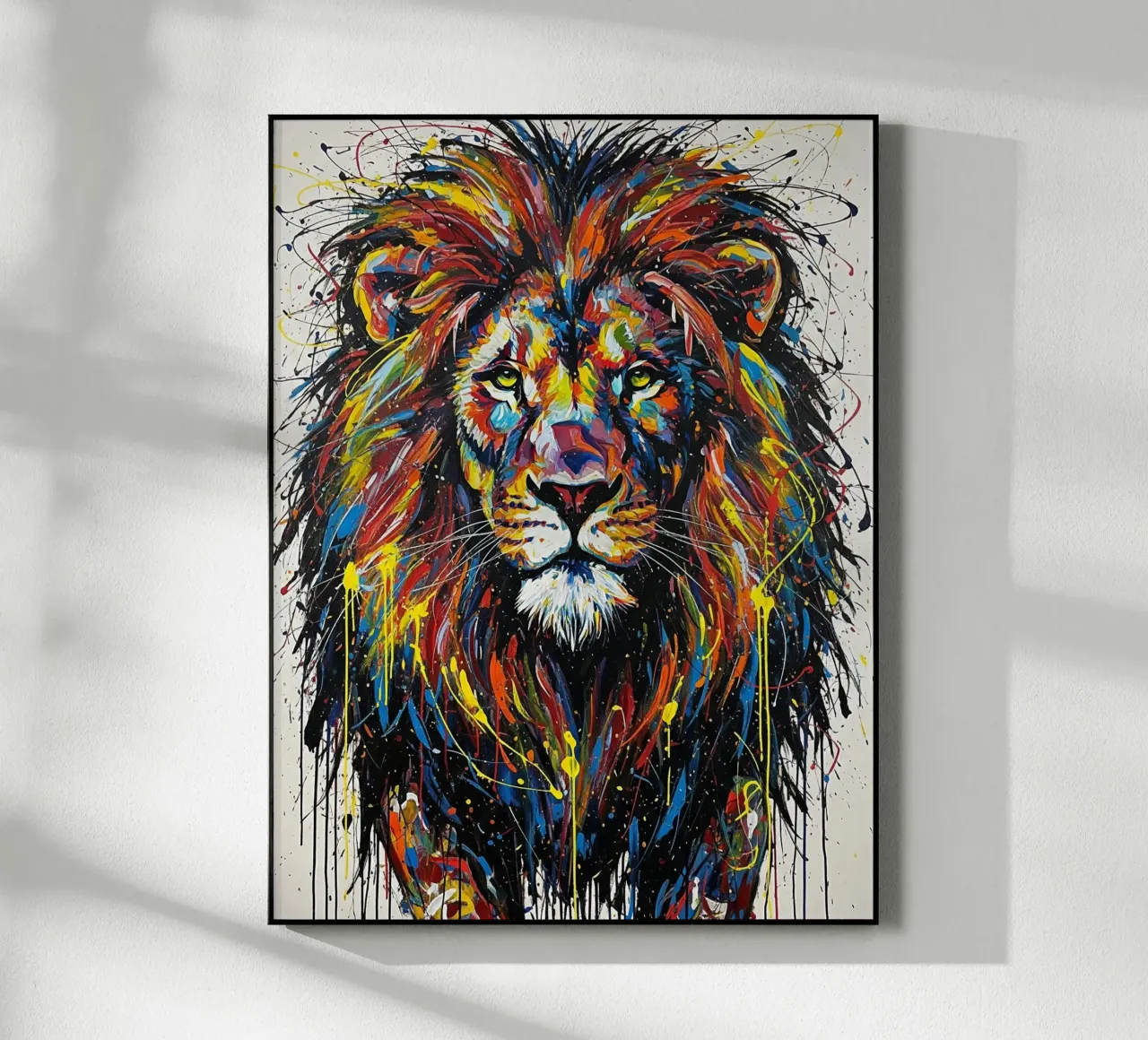 Leone colorato plexiglass da Art Center