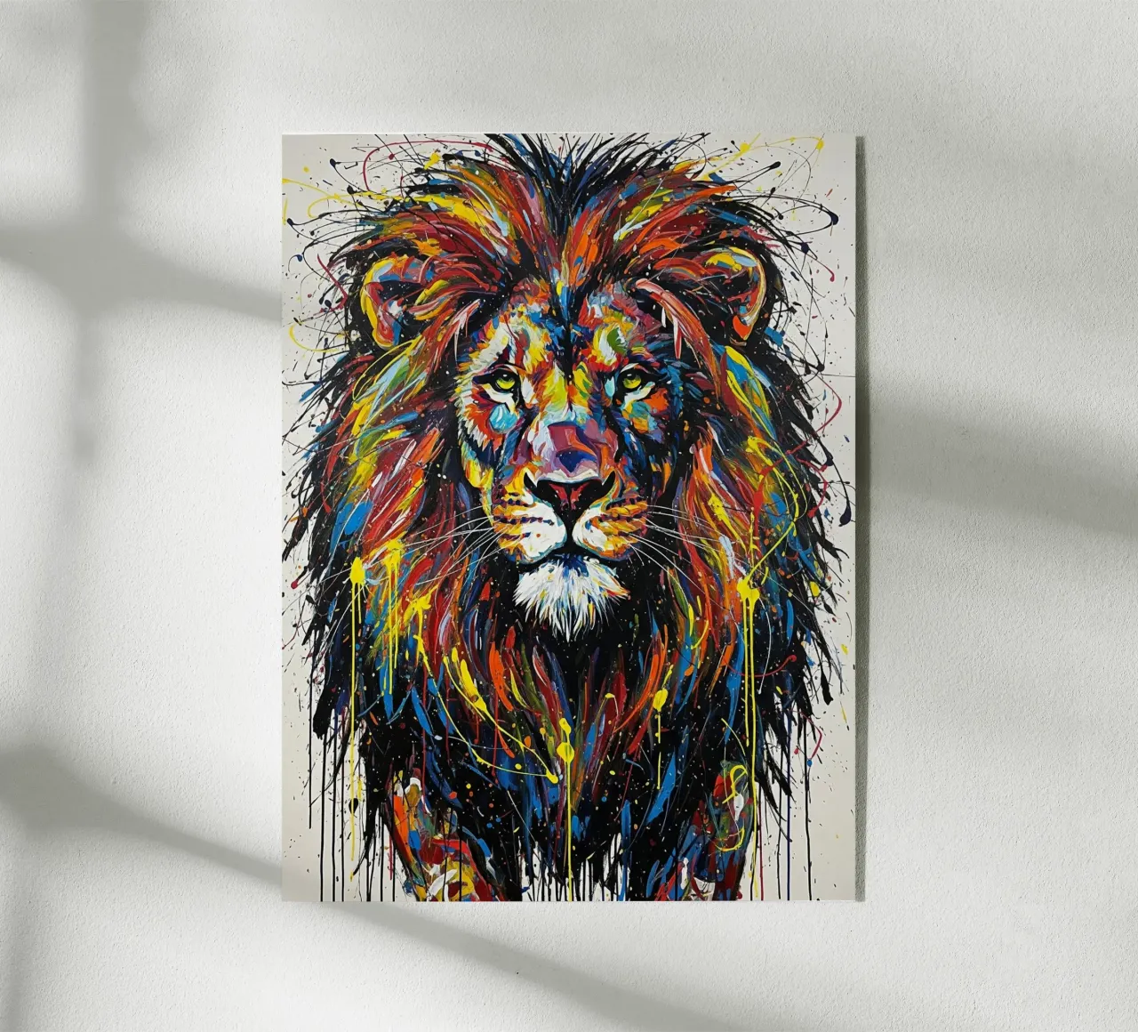 Leone colorato plexiglass da Art Center