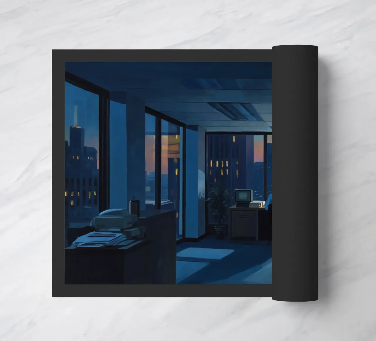 Ufficio blu zerbino da Art Center