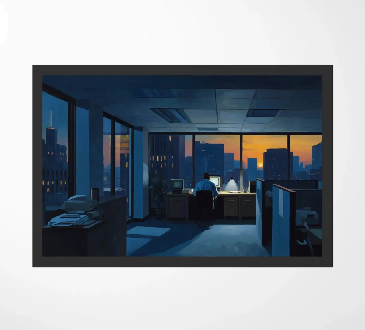 Ufficio blu zerbino da Art Center