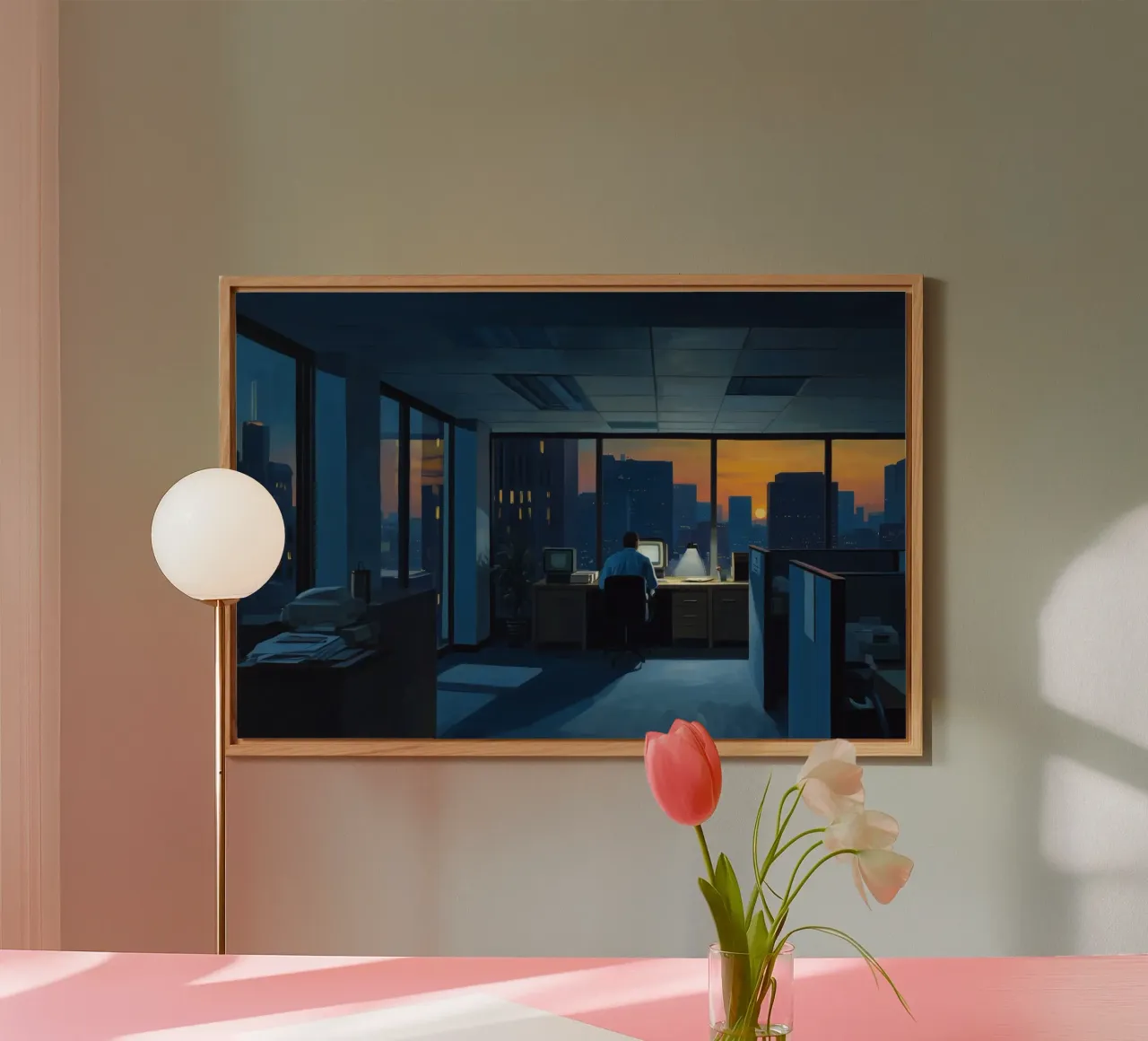 Ufficio blu alluminio dibond da Art Center