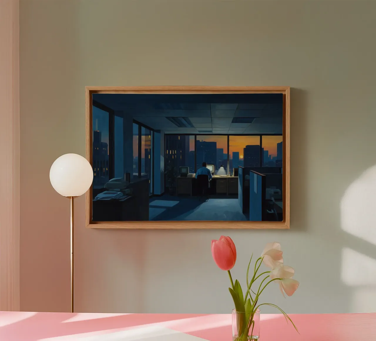 Ufficio blu tela da Art Center