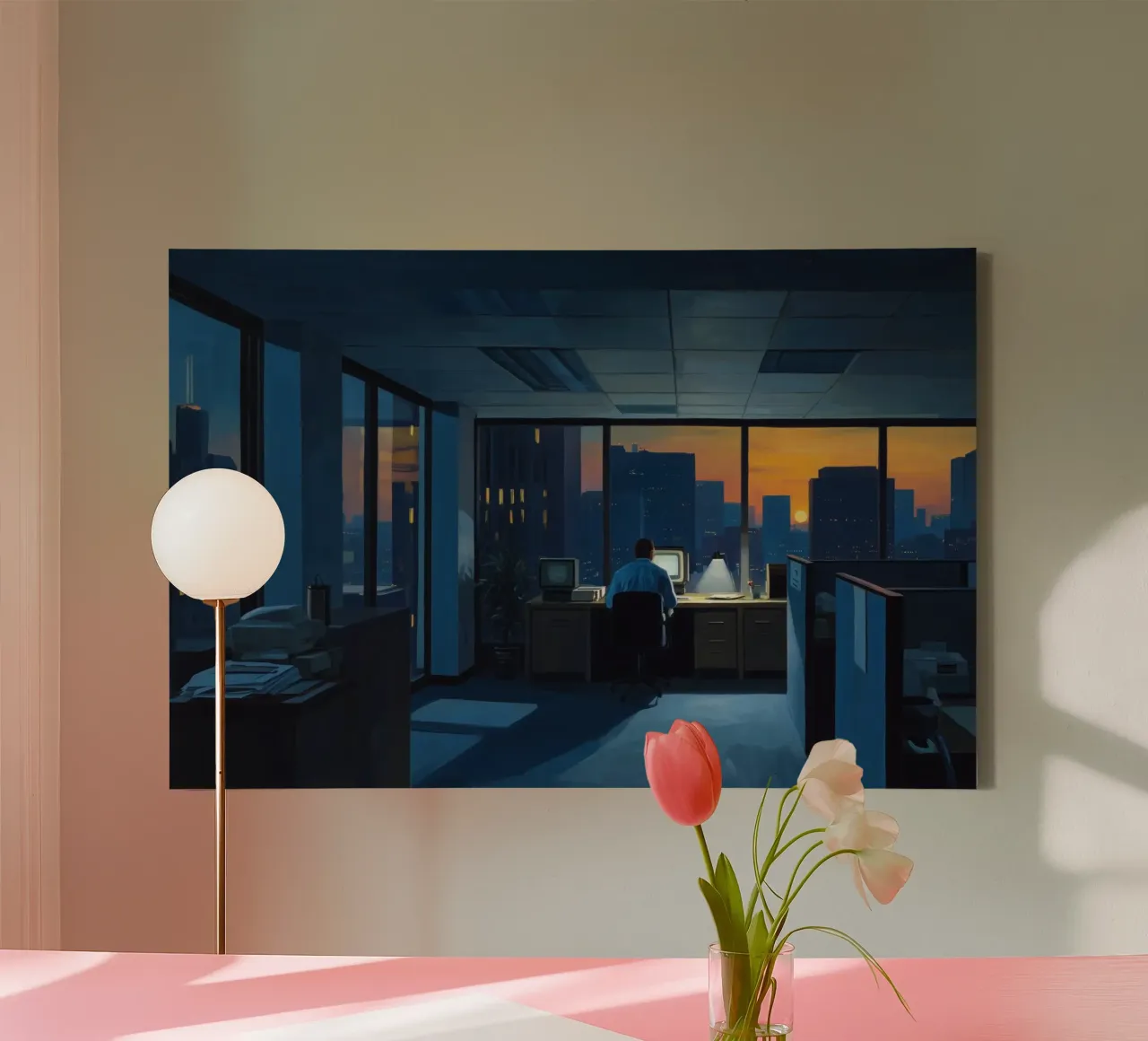 Ufficio blu tela da Art Center