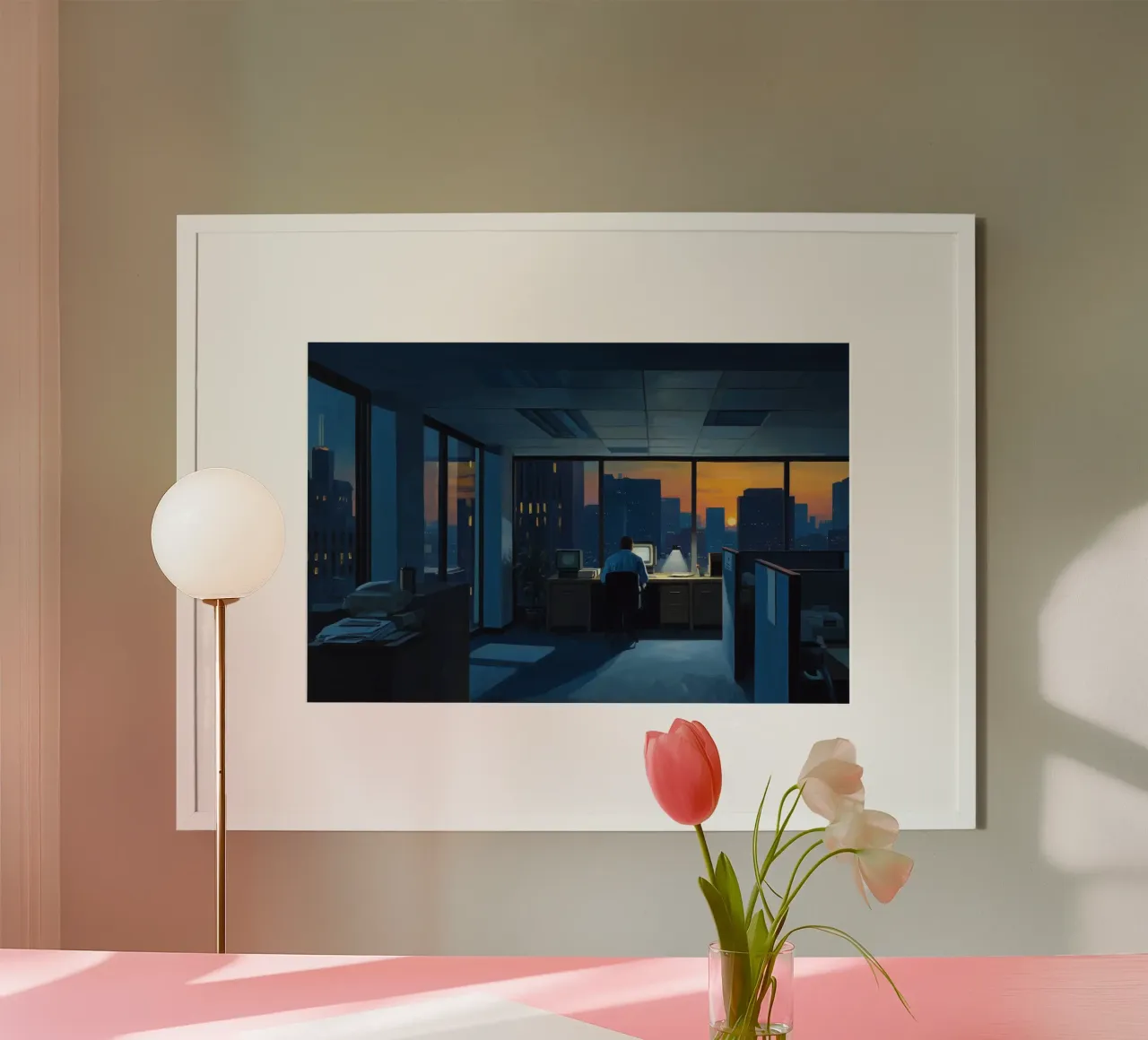 Ufficio blu poster da Art Center