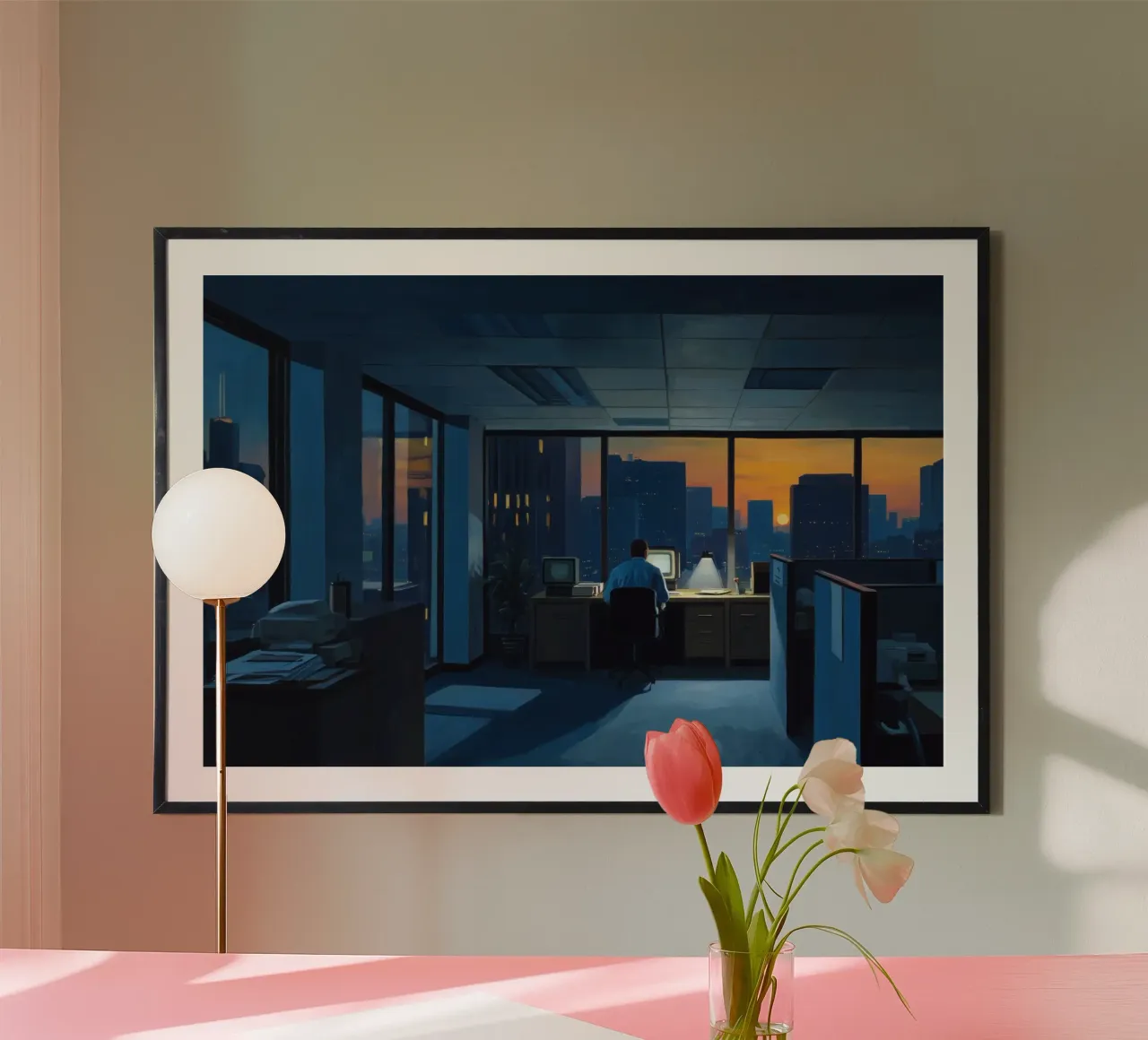 Ufficio blu poster da Art Center