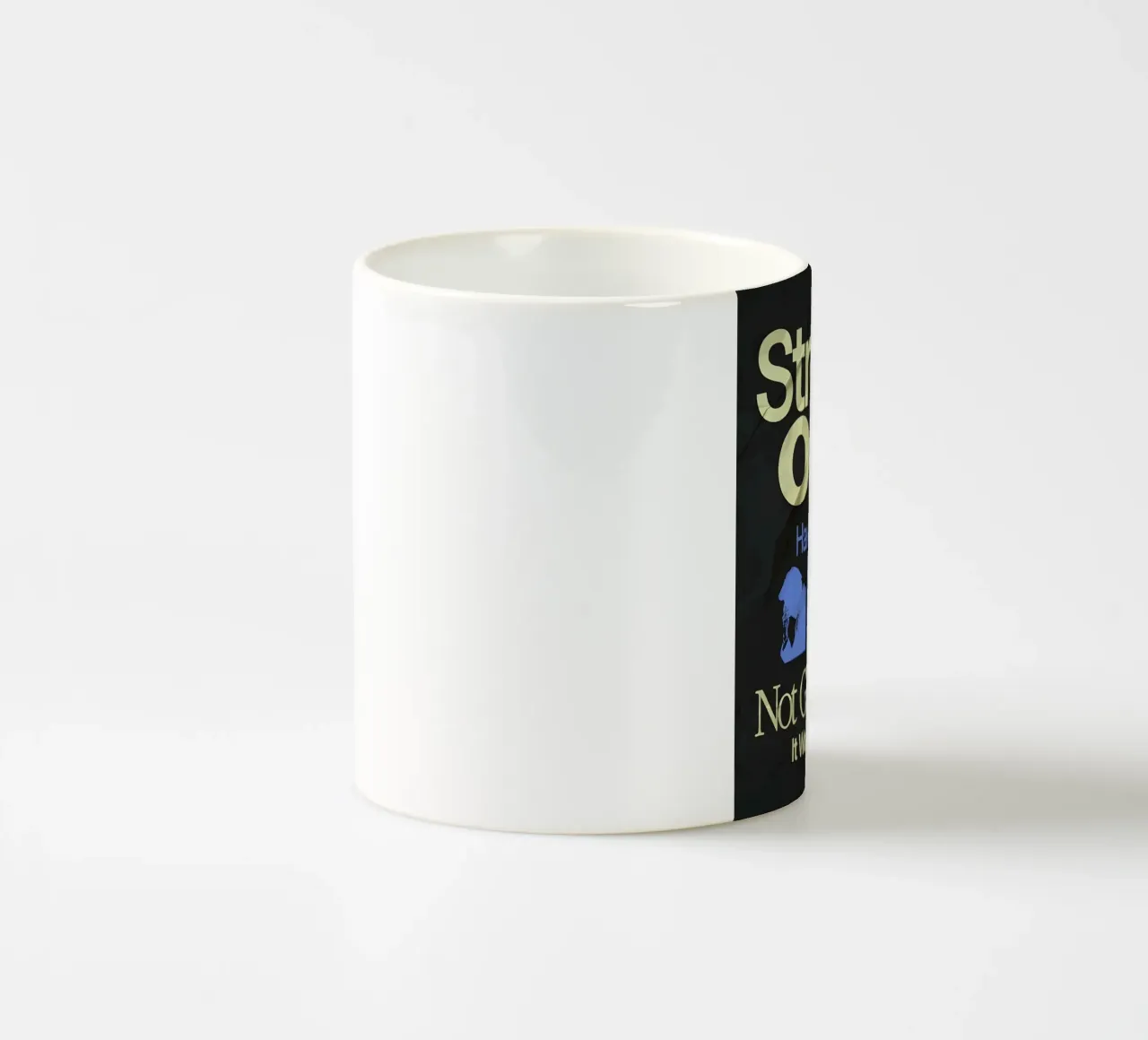 'Stressed OUT? tazza in ceramica da Type & Tape