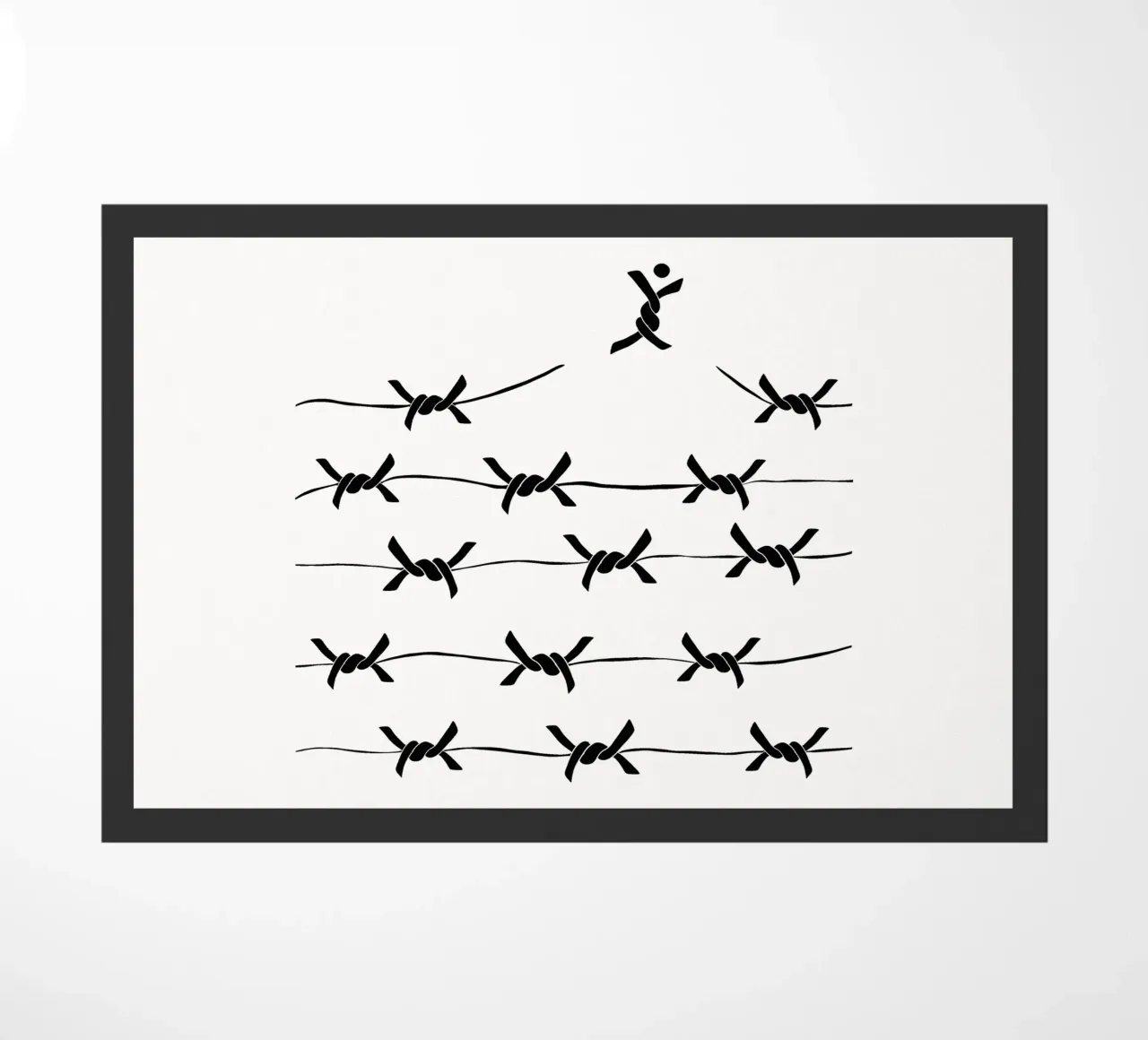 Freedom wire doormat by TijanaArtStudio88