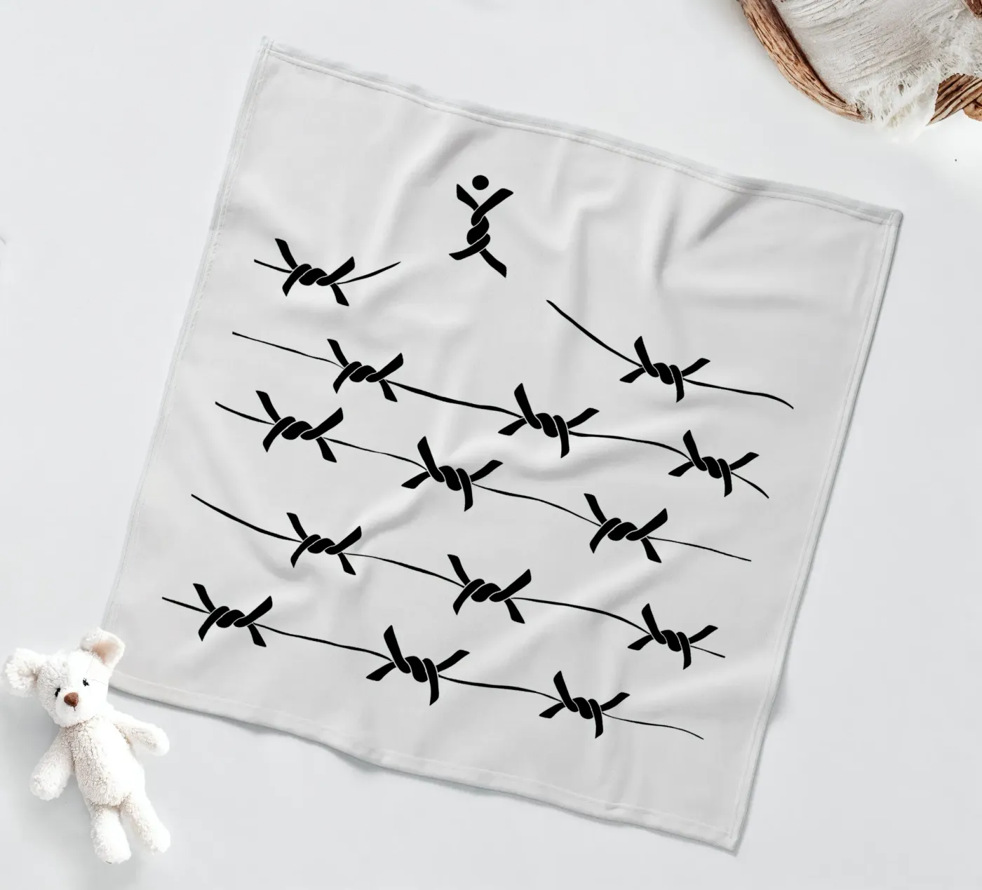 Freedom wire fleecedeken van TijanaArtStudio88