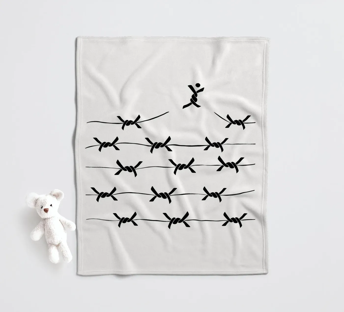 Freedom wire fleecedeken van TijanaArtStudio88