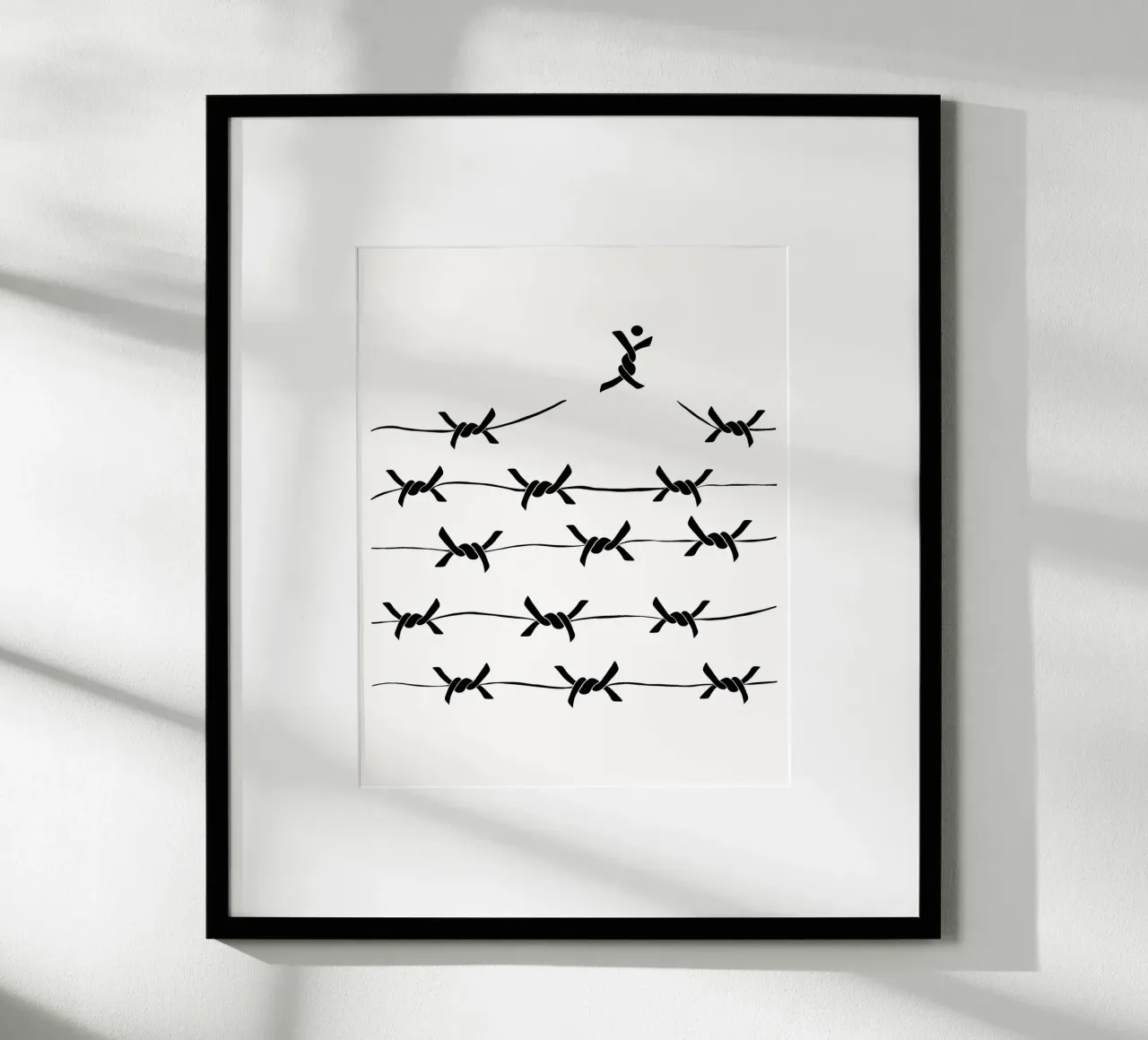 Freedom wire poster con telaio in alluminio da TijanaArtStudio88
