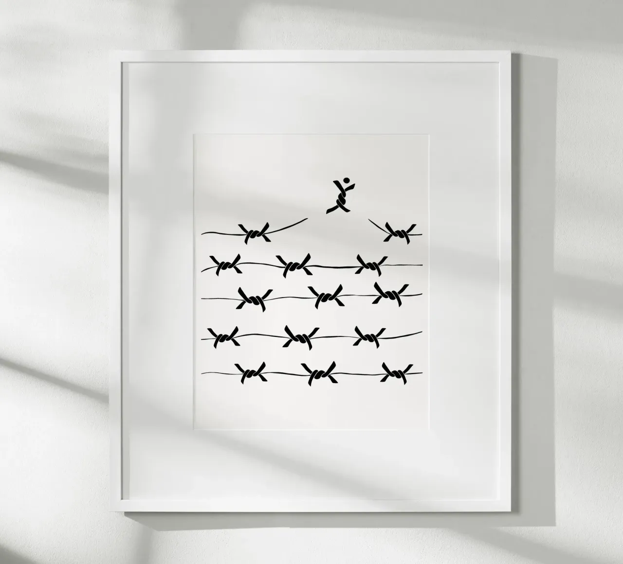 Freedom wire poster con telaio in alluminio da TijanaArtStudio88