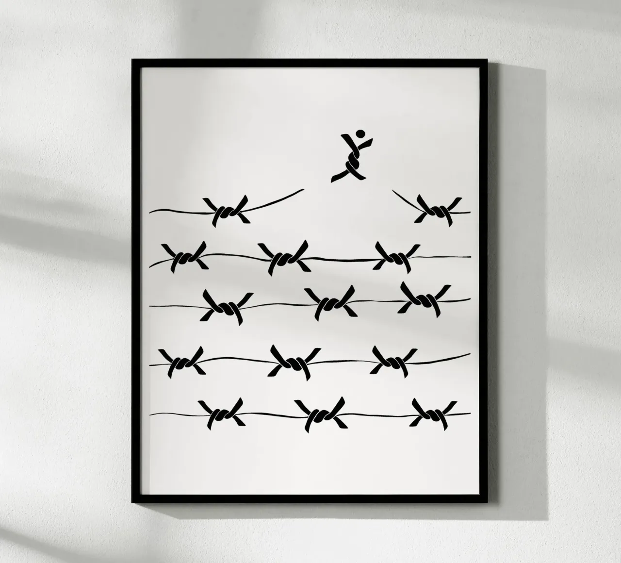 Freedom wire poster con telaio in alluminio da TijanaArtStudio88