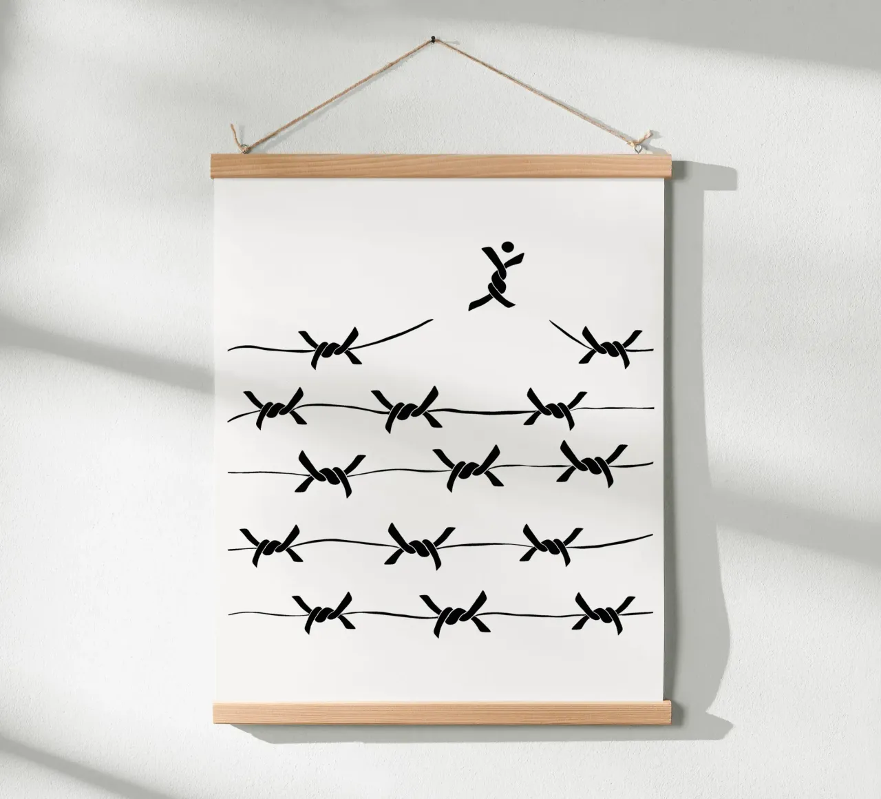 Freedom wire poster con telaio in alluminio da TijanaArtStudio88