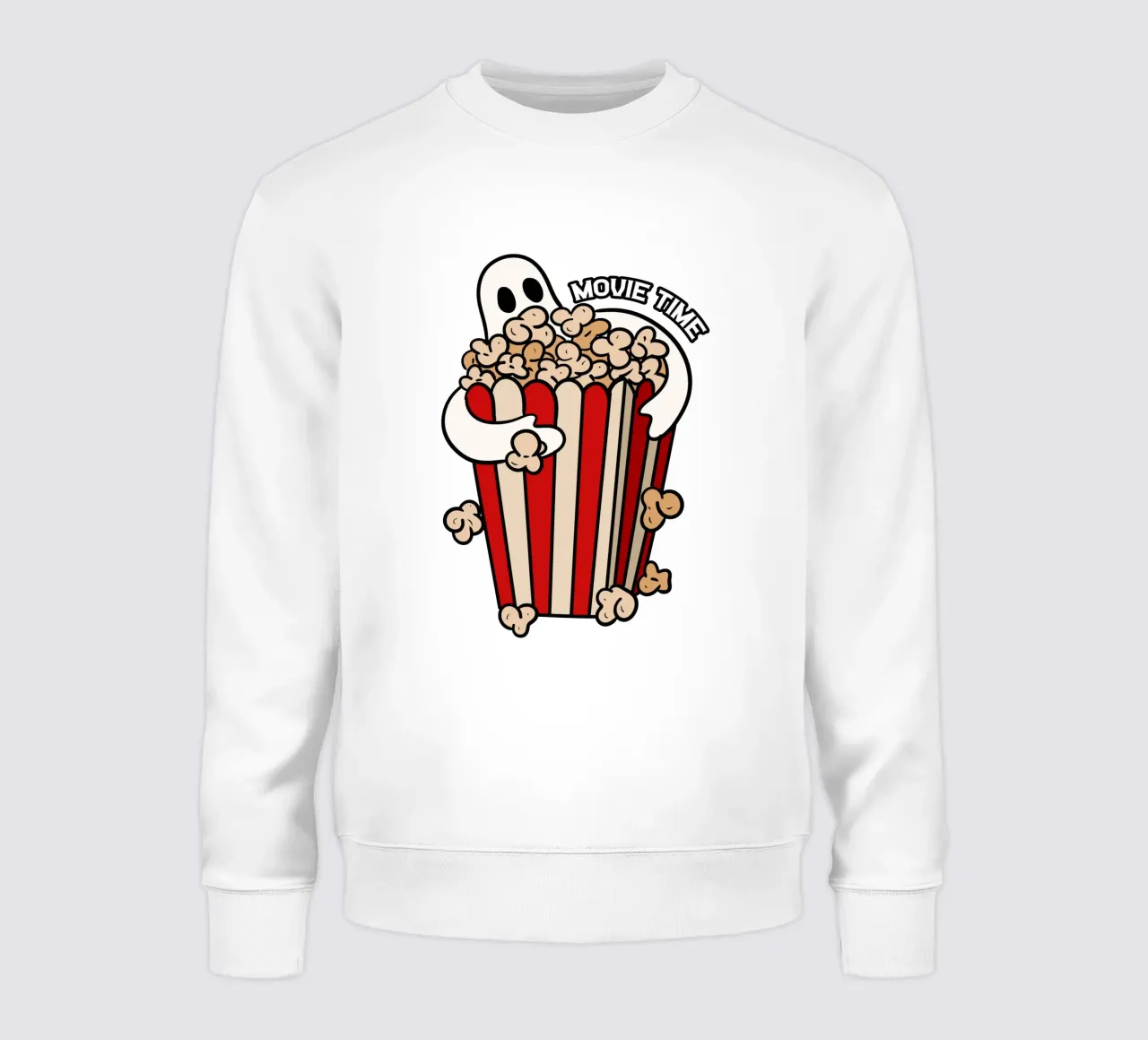 Movie time Ghost with popcorns felpa da TijanaArtStudio88
