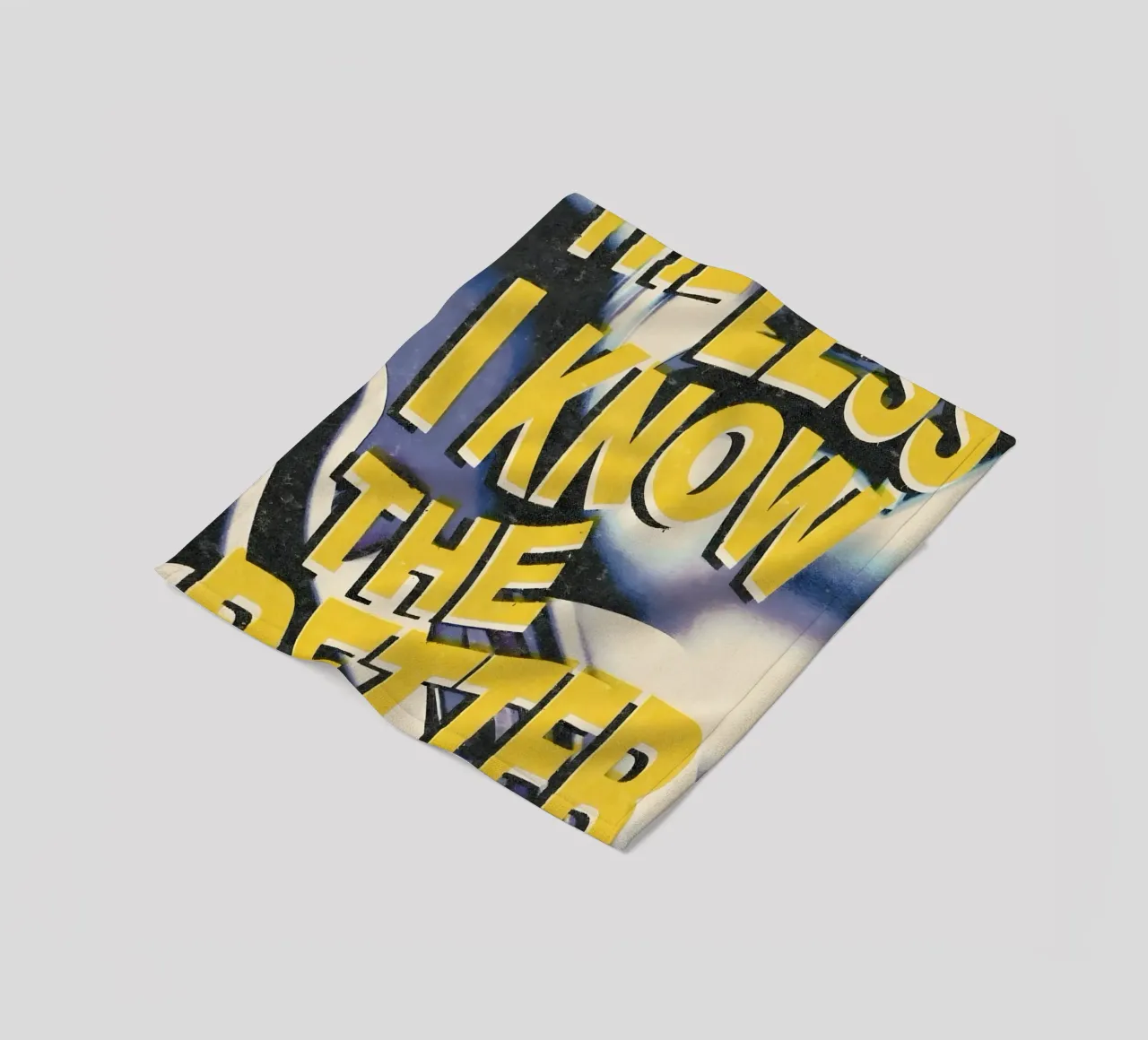THE LESS KNOVW THE BETTER coperta in pile da Type & Tape