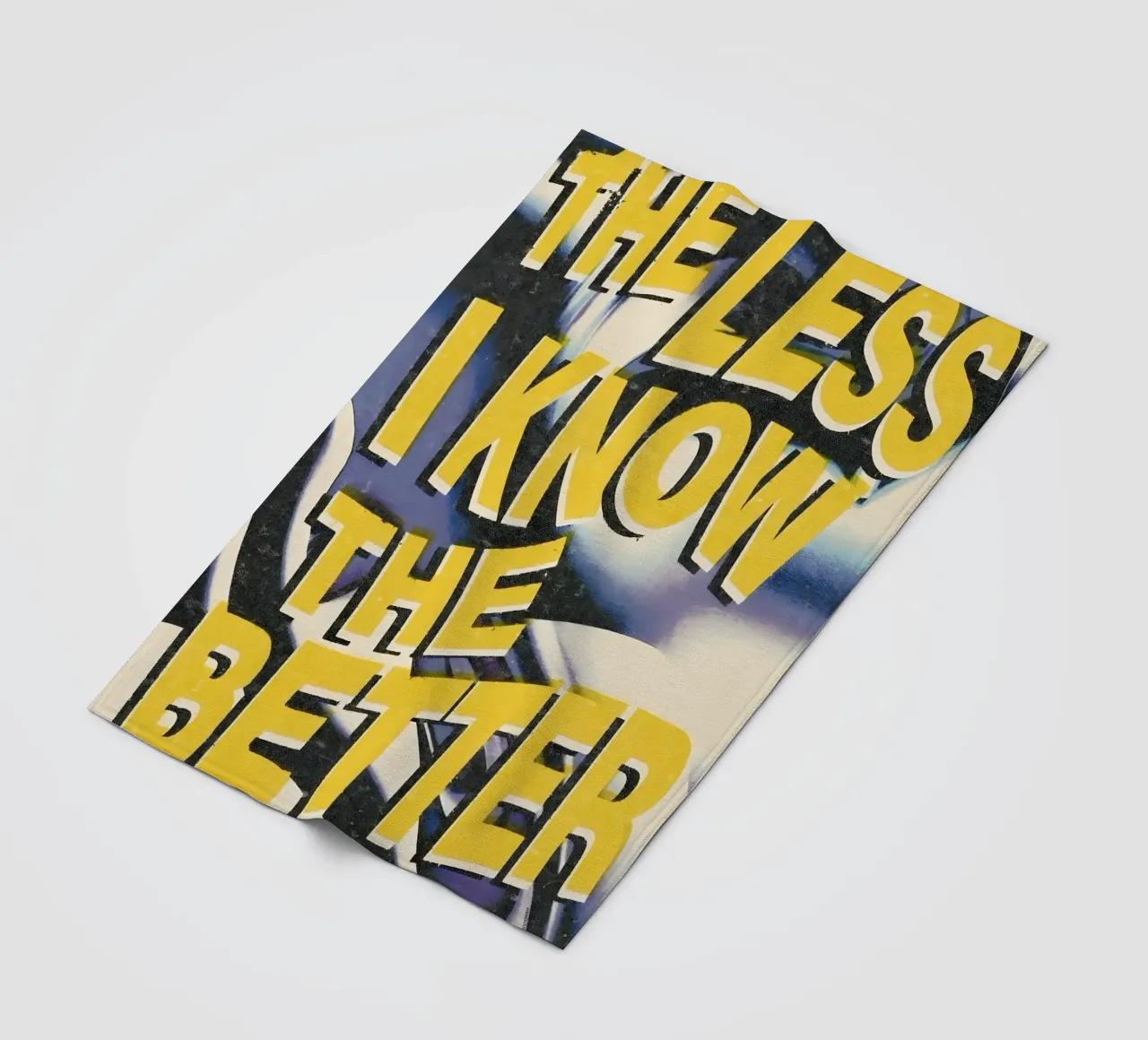 THE LESS KNOVW THE BETTER coperta in pile da Type & Tape