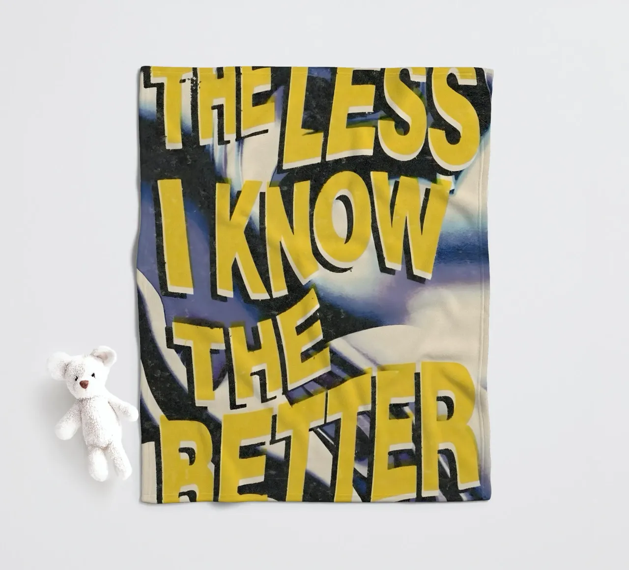 THE LESS KNOVW THE BETTER coperta in pile da Type & Tape