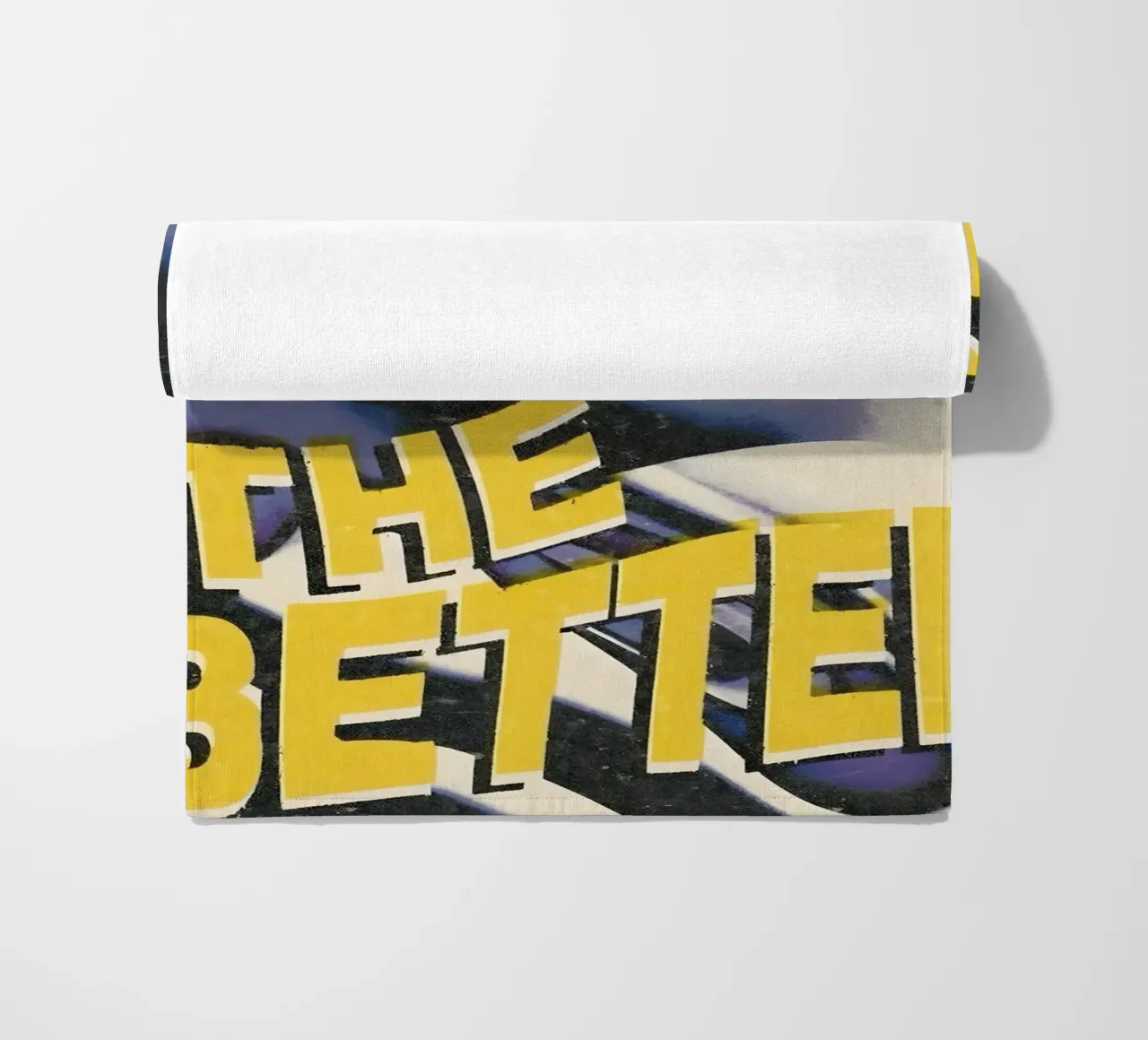 THE LESS KNOVW THE BETTER telo mare da Type & Tape