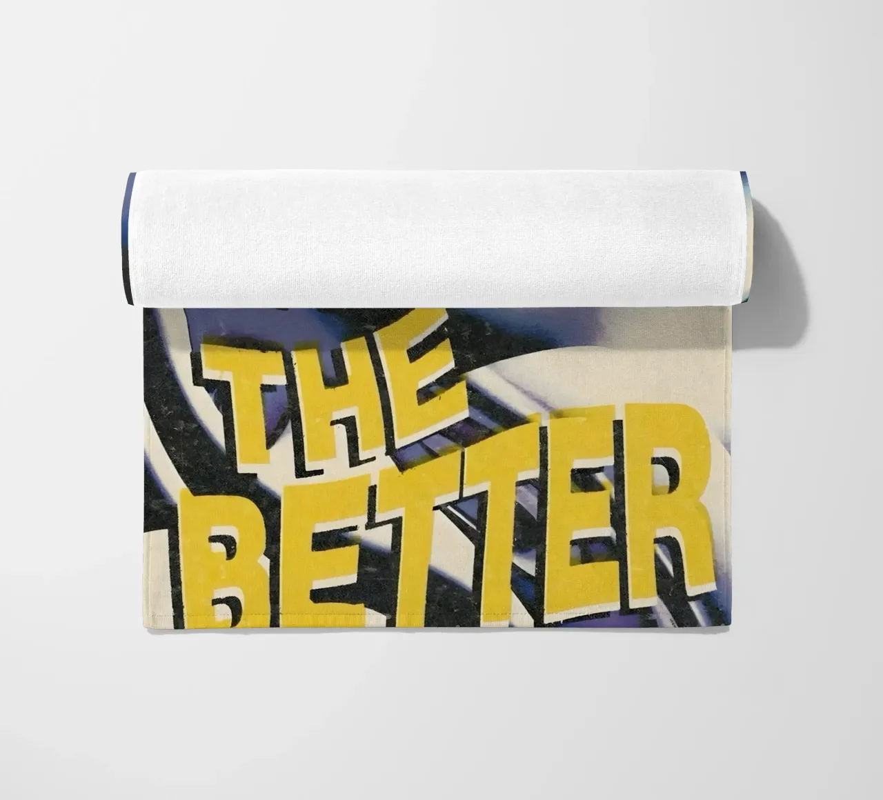 THE LESS KNOVW THE BETTER telo mare da Type & Tape