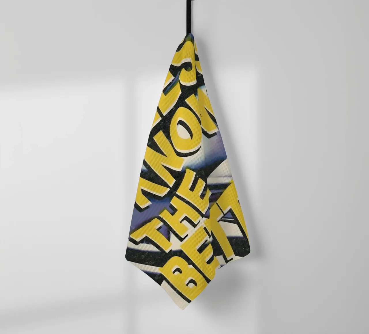 THE LESS KNOVW THE BETTER canovaccio da cucina da Type & Tape