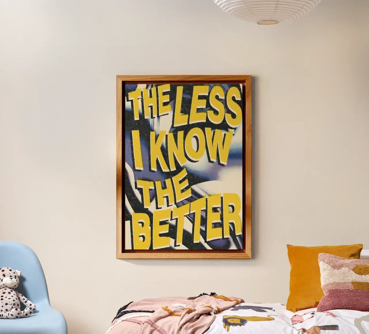 THE LESS KNOVW THE BETTER alluminio dibond da Type & Tape