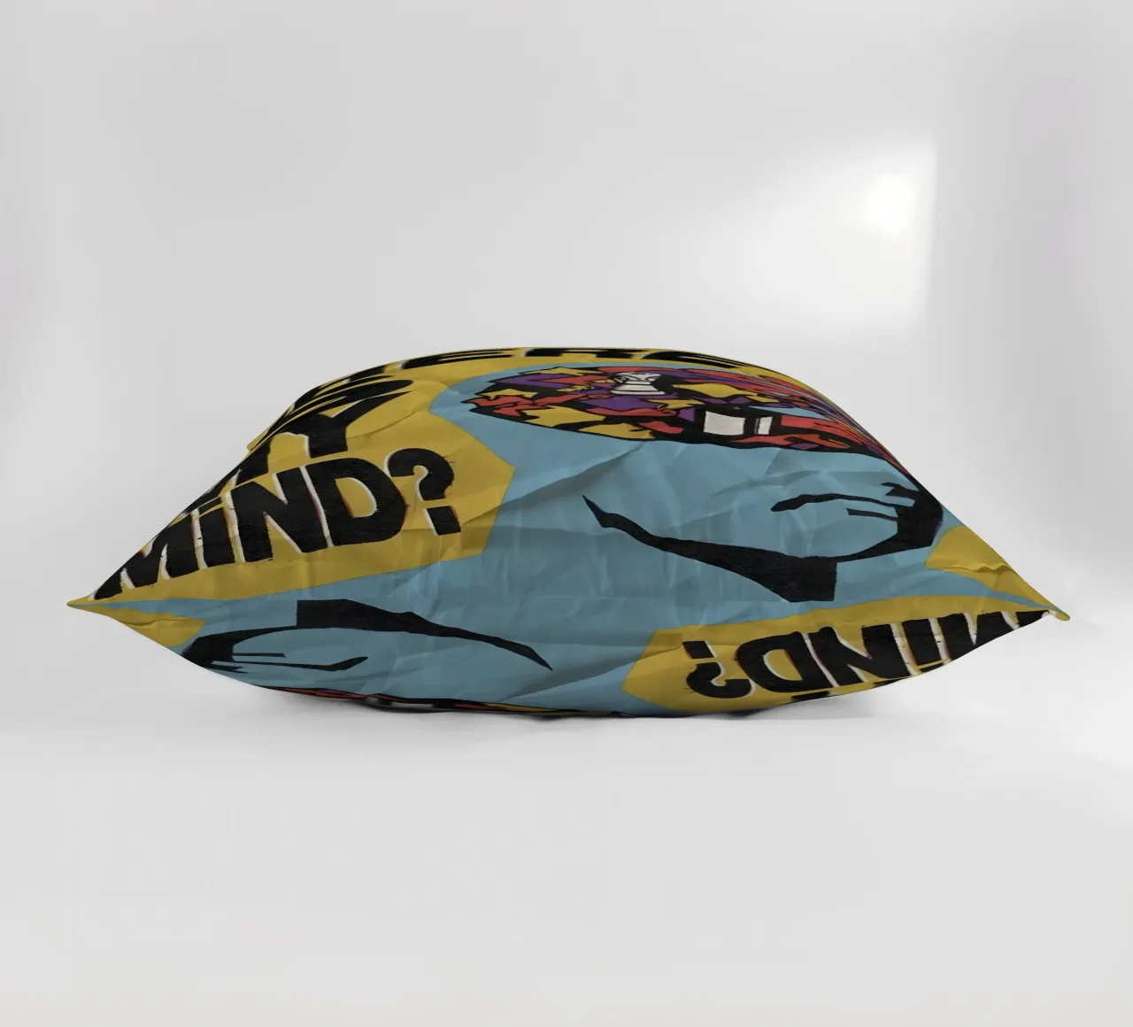 WHERE MY MIND? cuscino da Type & Tape