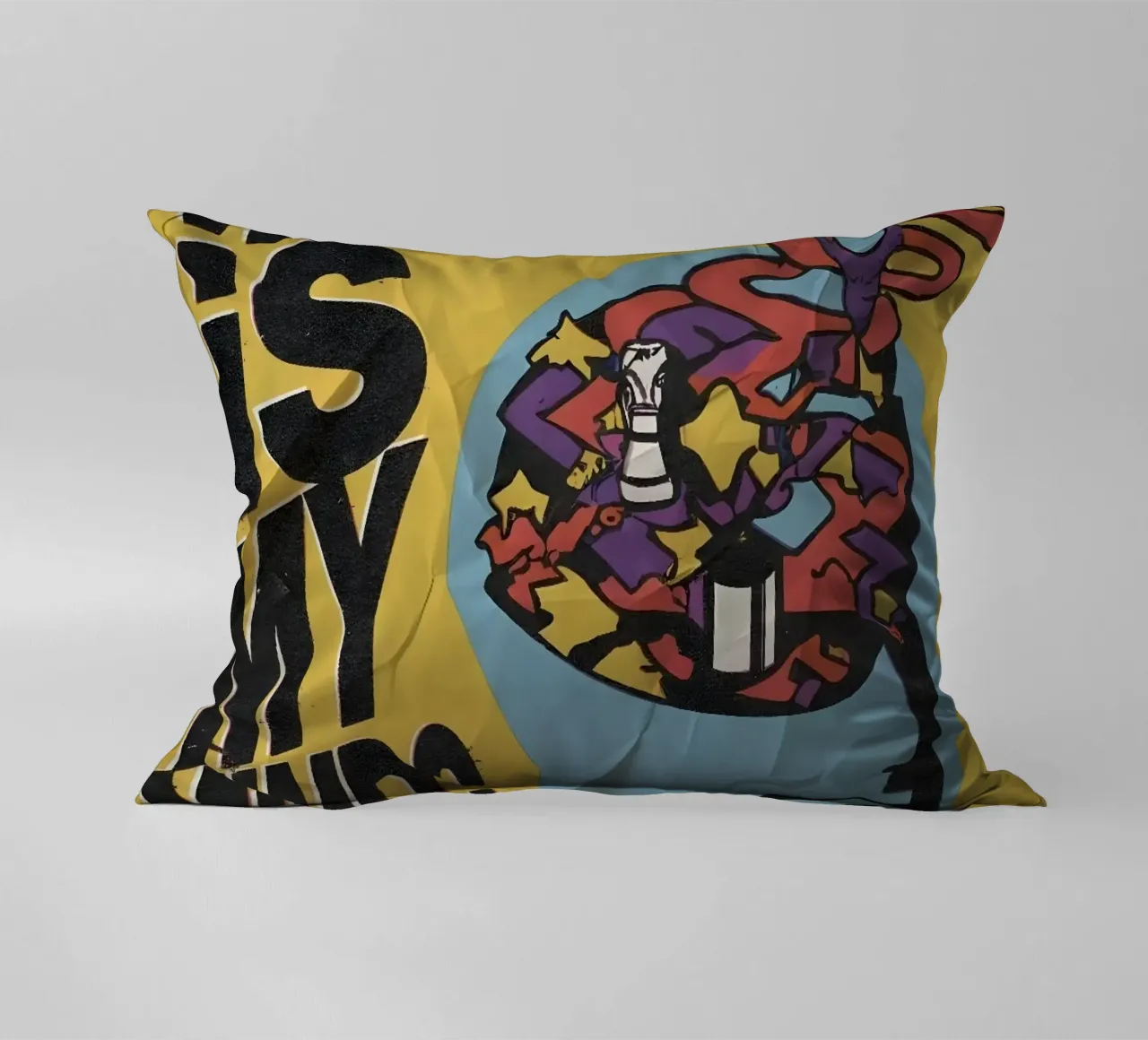 WHERE MY MIND? cuscino da Type & Tape