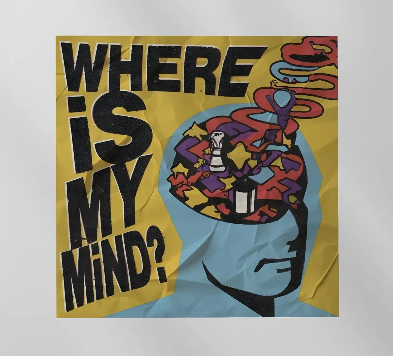 WHERE MY MIND? pellicola backlit da Type & Tape