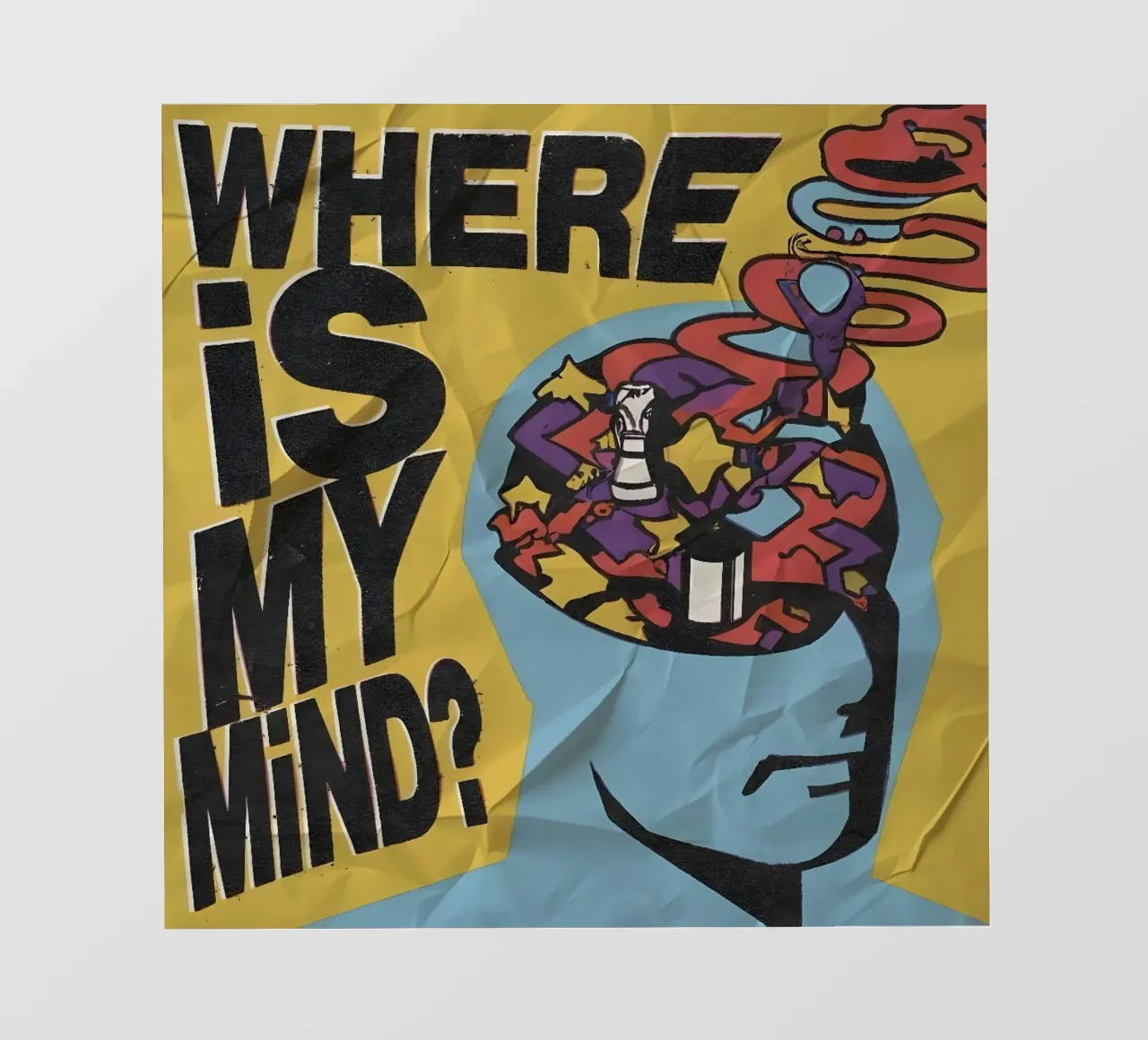 WHERE MY MIND? pellicola backlit da Type & Tape