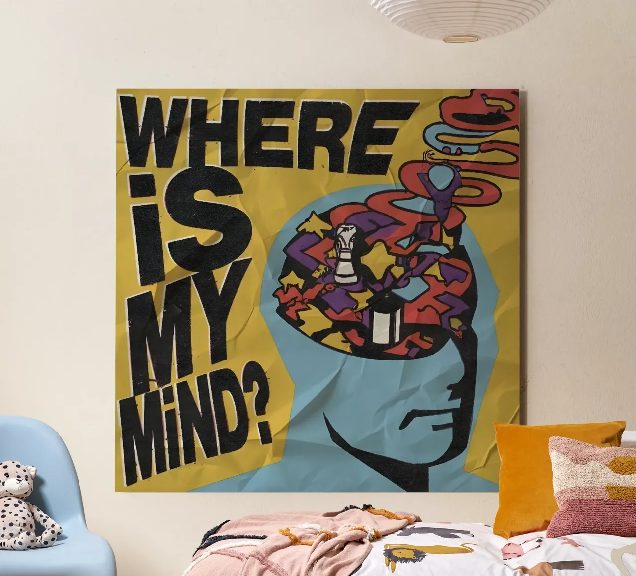 WHERE MY MIND? alluminio dibond da Type & Tape