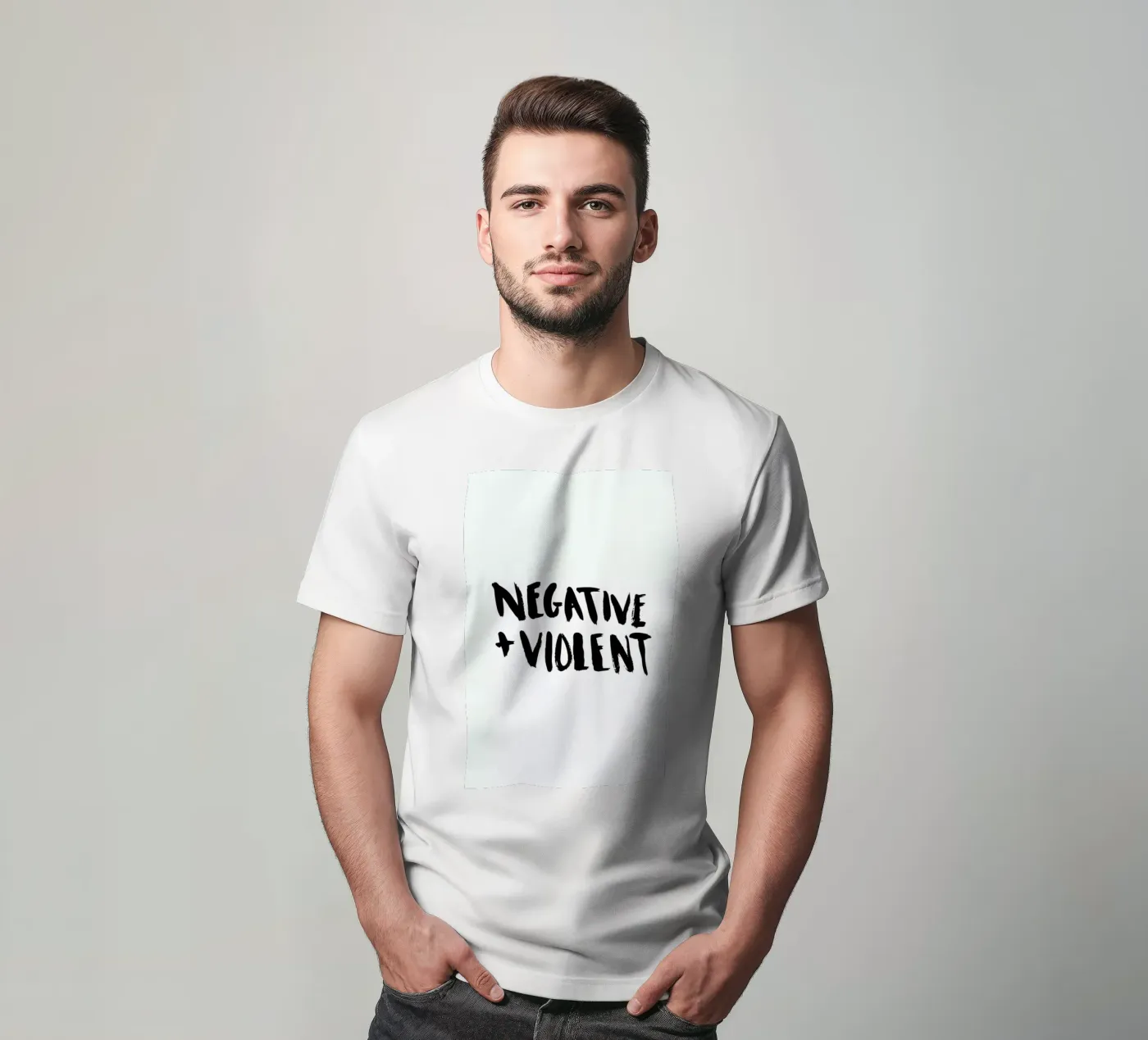 Negative + Violent t-shirt da Dead Language