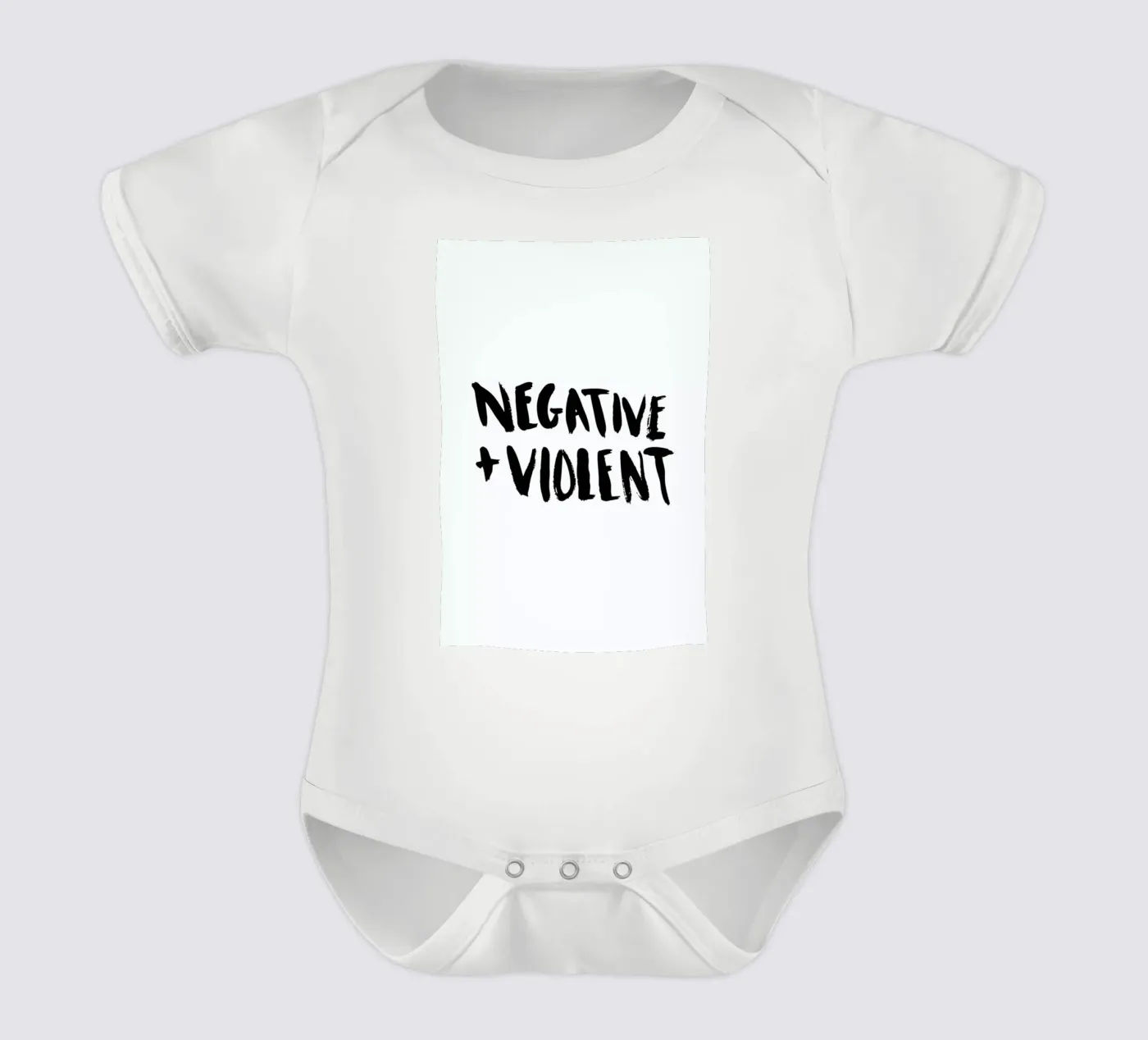 Negative + Violent babyrompertje korte mouwen van Dead Language