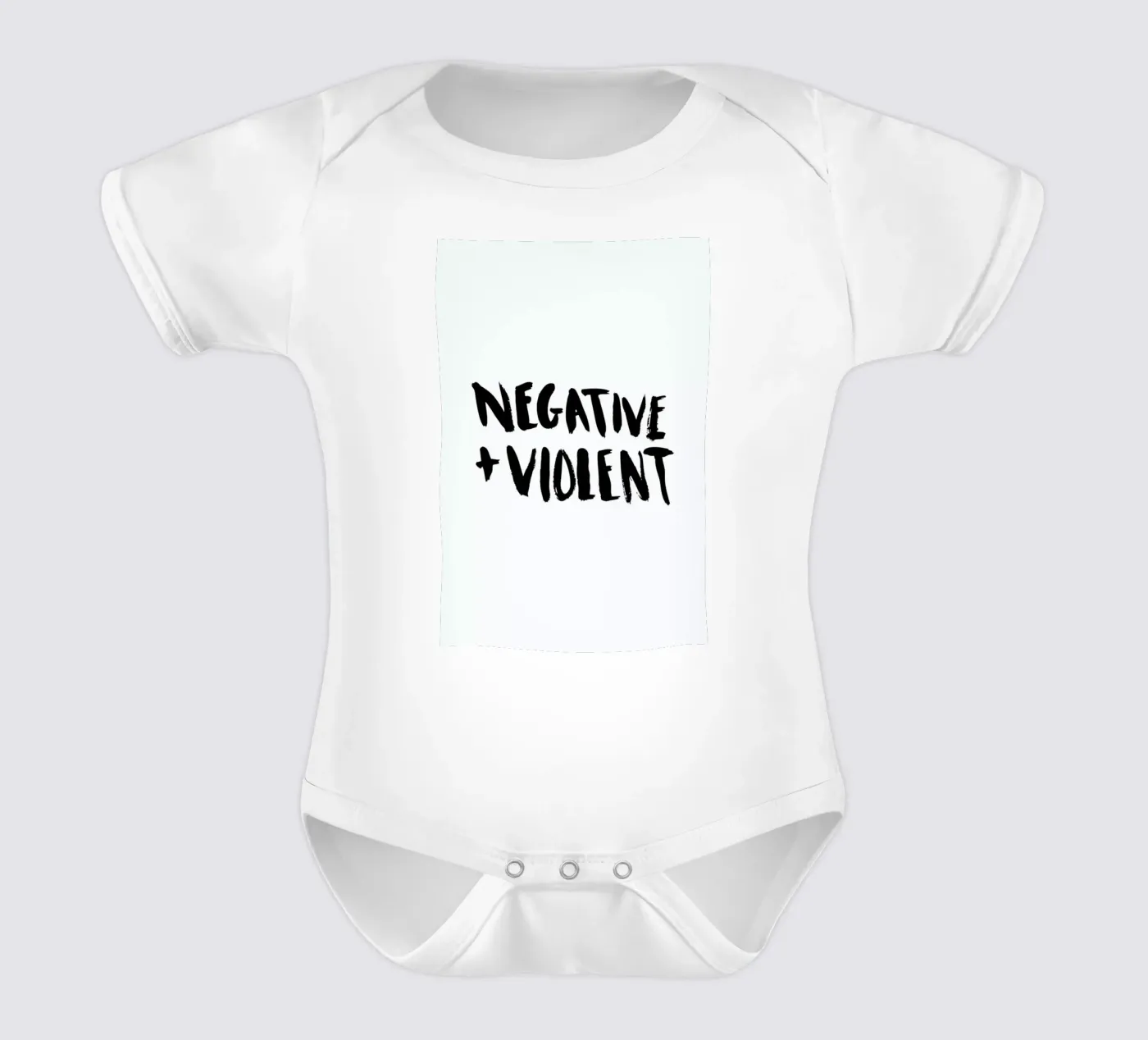 Negative + Violent babyrompertje korte mouwen van Dead Language