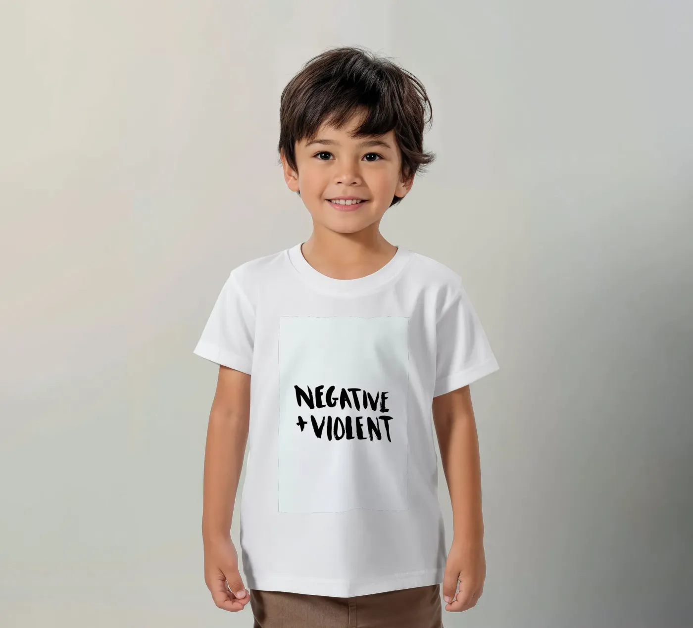 Negative + Violent kinder t-shirt van Dead Language