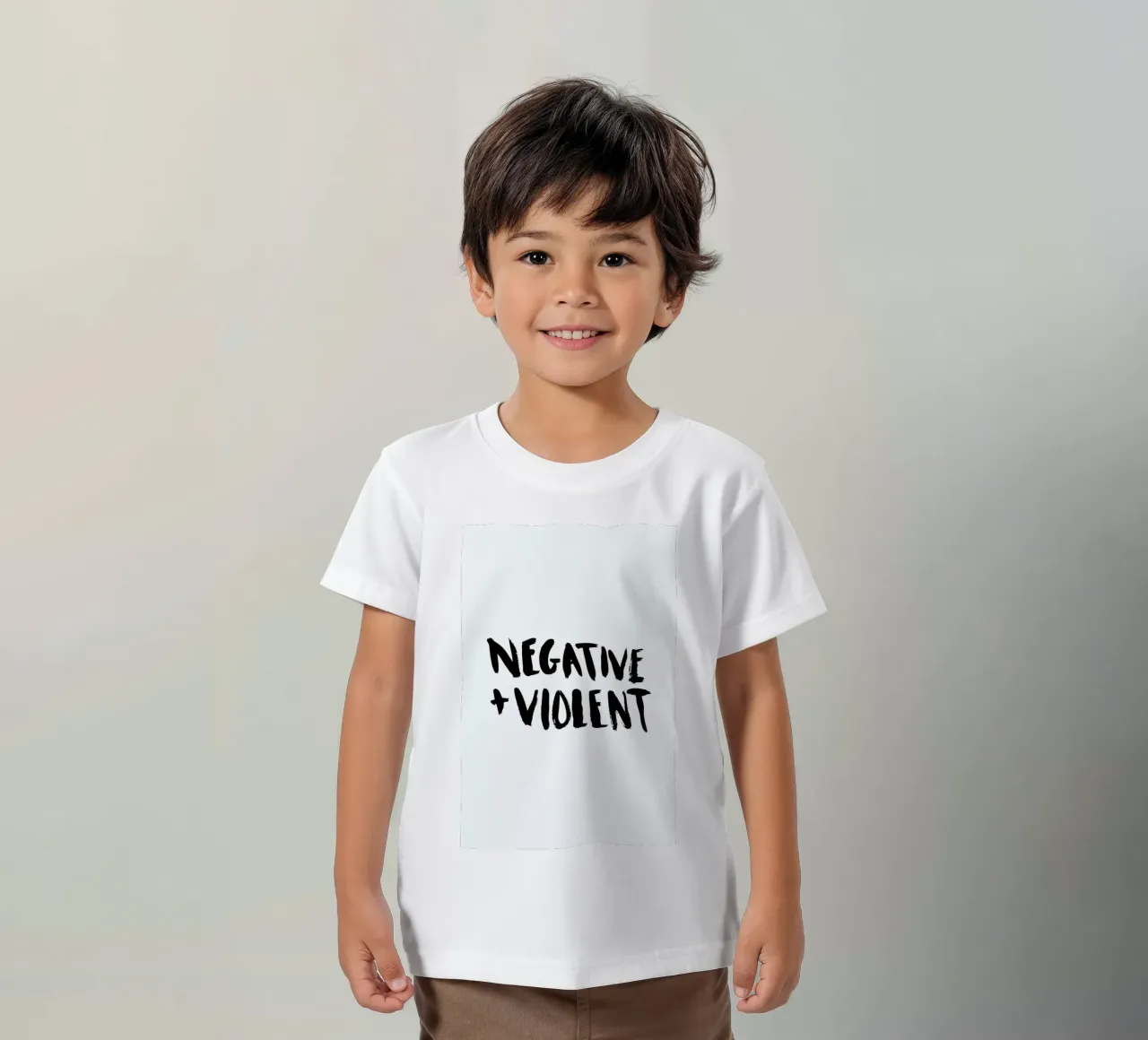 Negative + Violent kids t-shirt by Dead Language