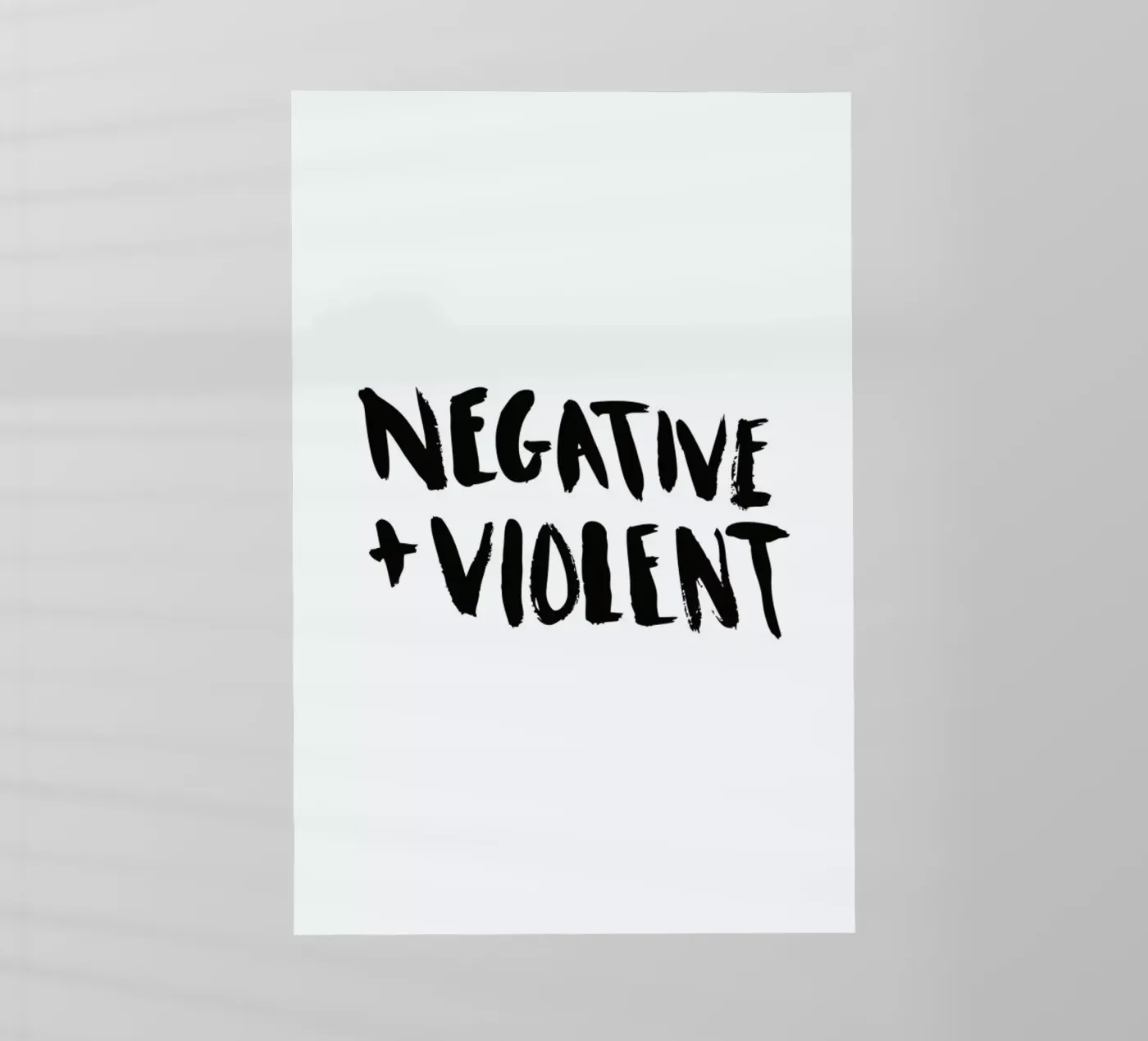 Negative + Violent pellicola backlit da Dead Language