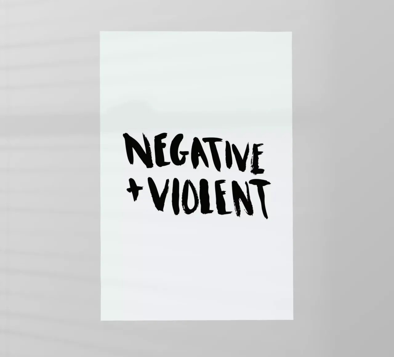 Negative + Violent pellicola backlit da Dead Language