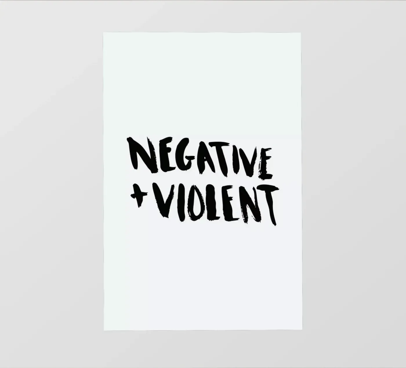 Negative + Violent pellicola backlit da Dead Language