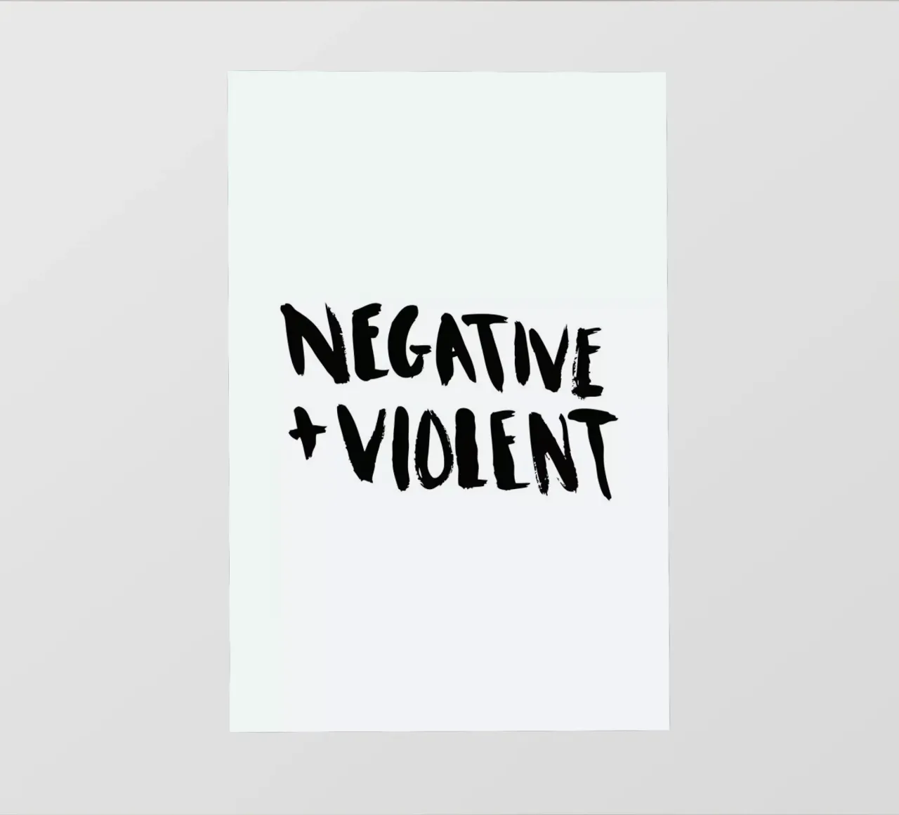 Negative + Violent pellicola backlit da Dead Language