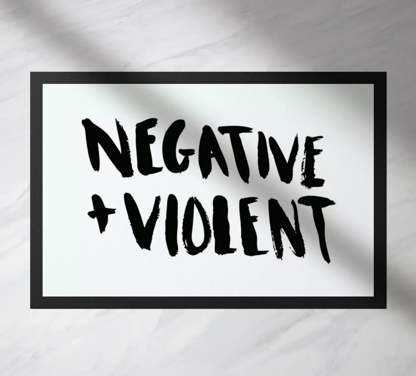 Negative + Violent deurmat van Dead Language