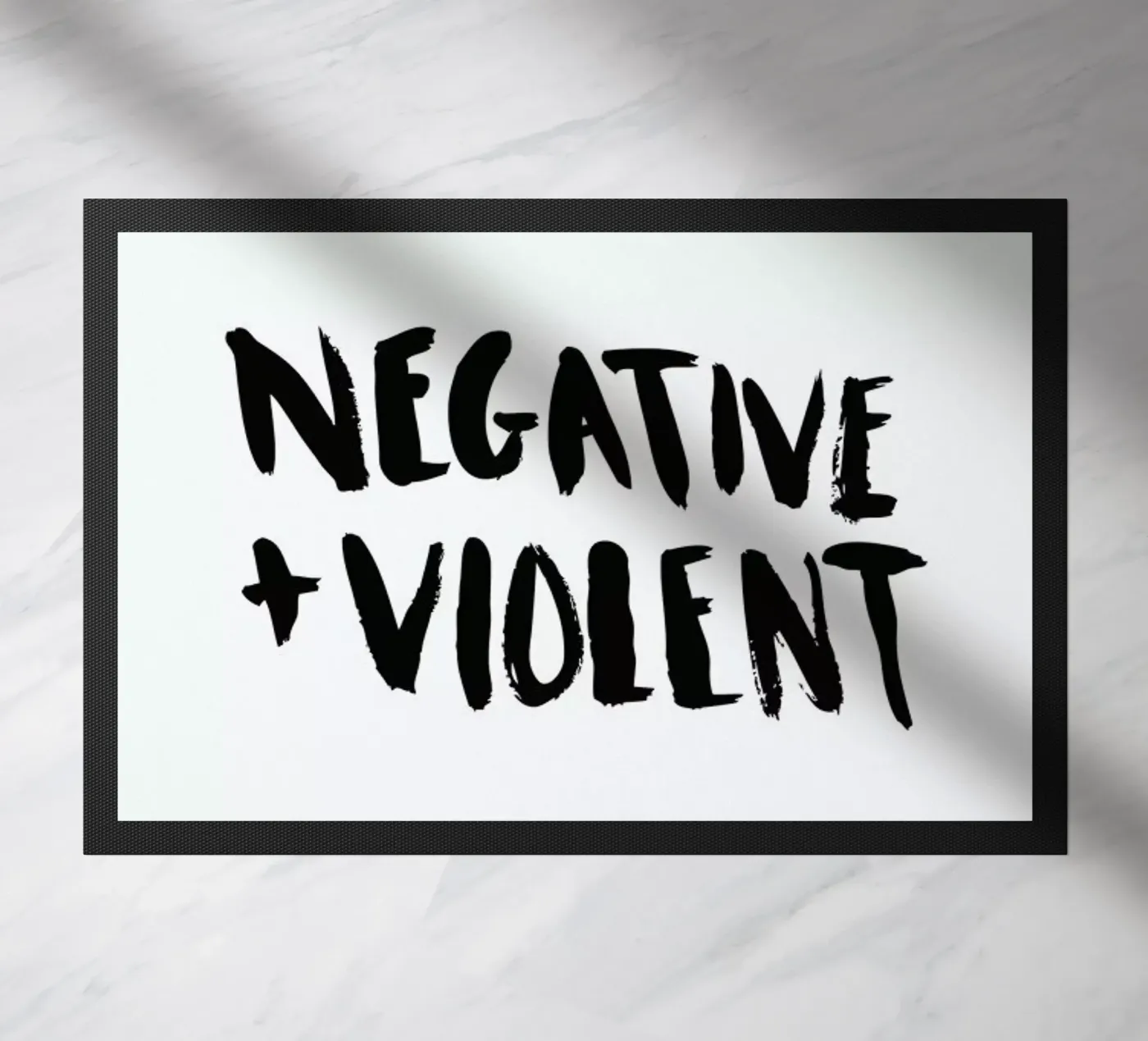Negative + Violent deurmat van Dead Language