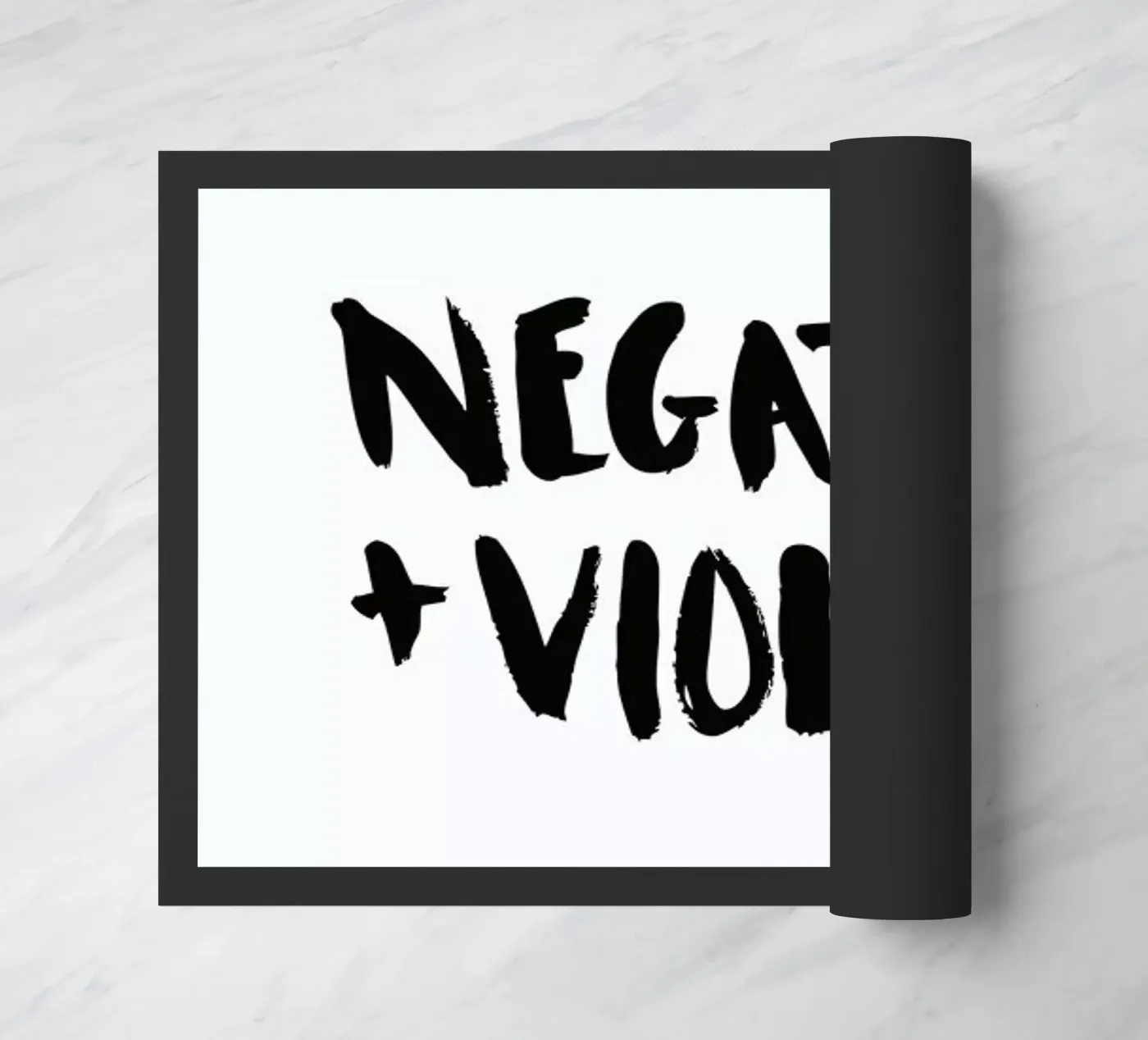 Negative + Violent deurmat van Dead Language