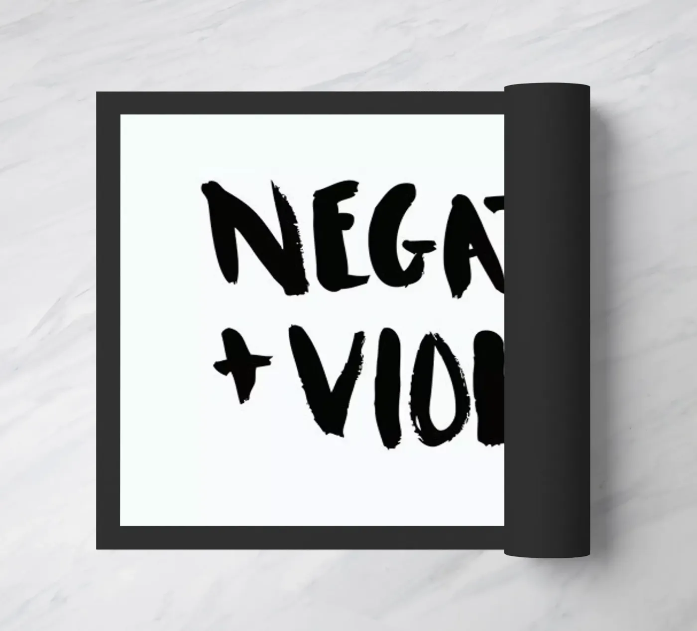 Negative + Violent deurmat van Dead Language